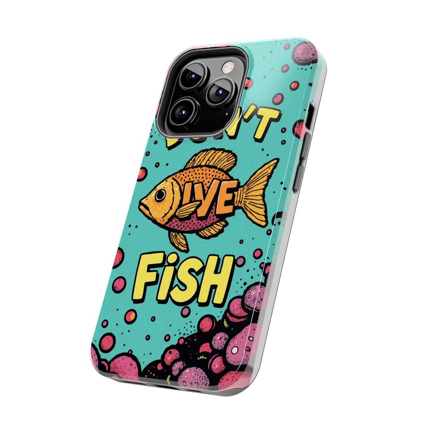 Catchy Fish-Themed Tough Phone Cases, Unique Gift for Fish Lovers, Durable Protection for Phones, Fun Aquatic Design, Ideal for Holidays