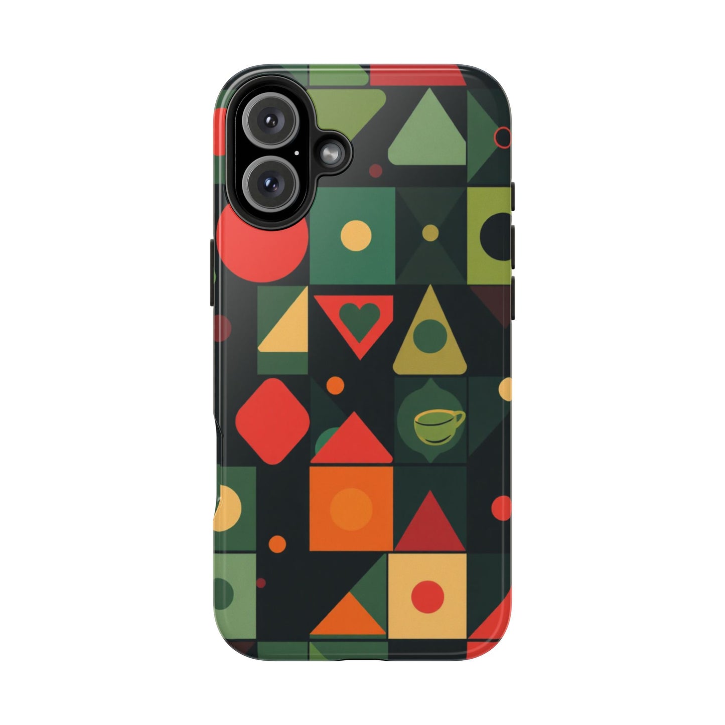 Vibrant Geometric Tough Phone Cases – Stylish Protection for Trendsetters - for iPhone