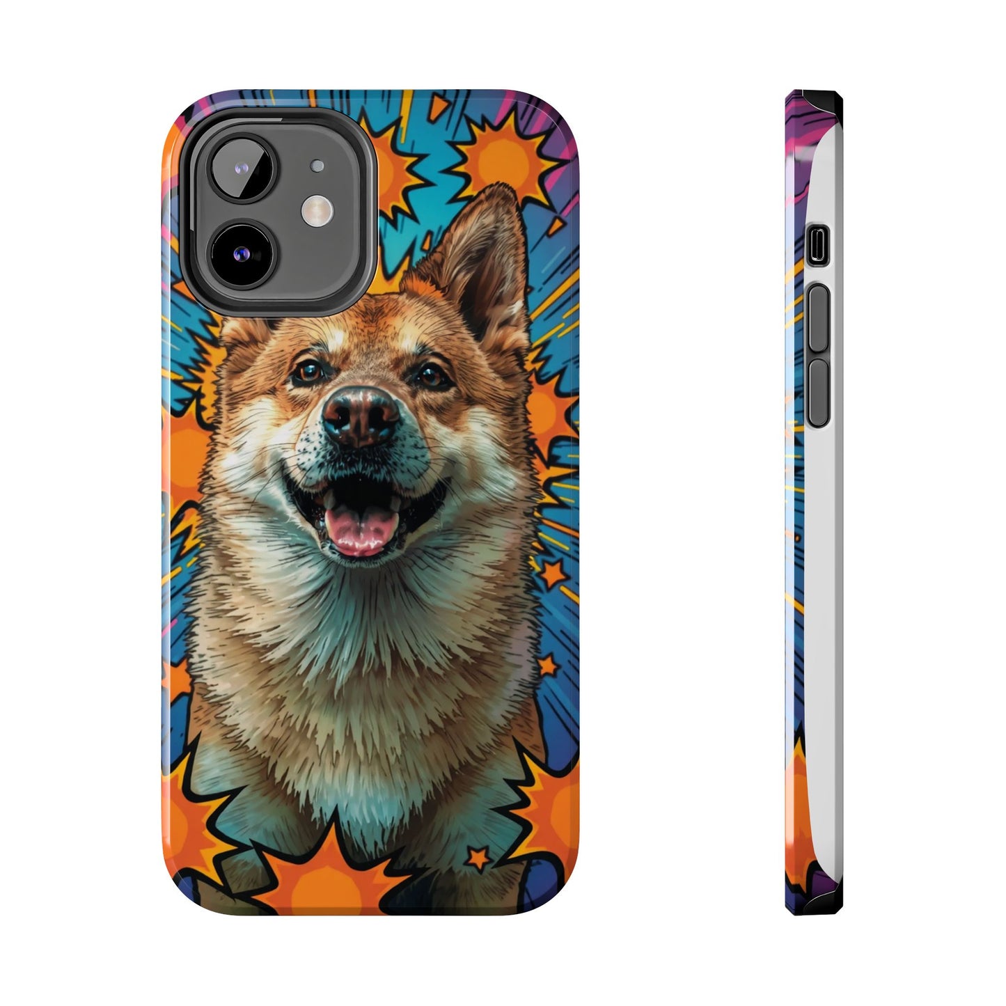 Vibrant Corgi Tough Phone Case - Fun Design for Pet Lovers