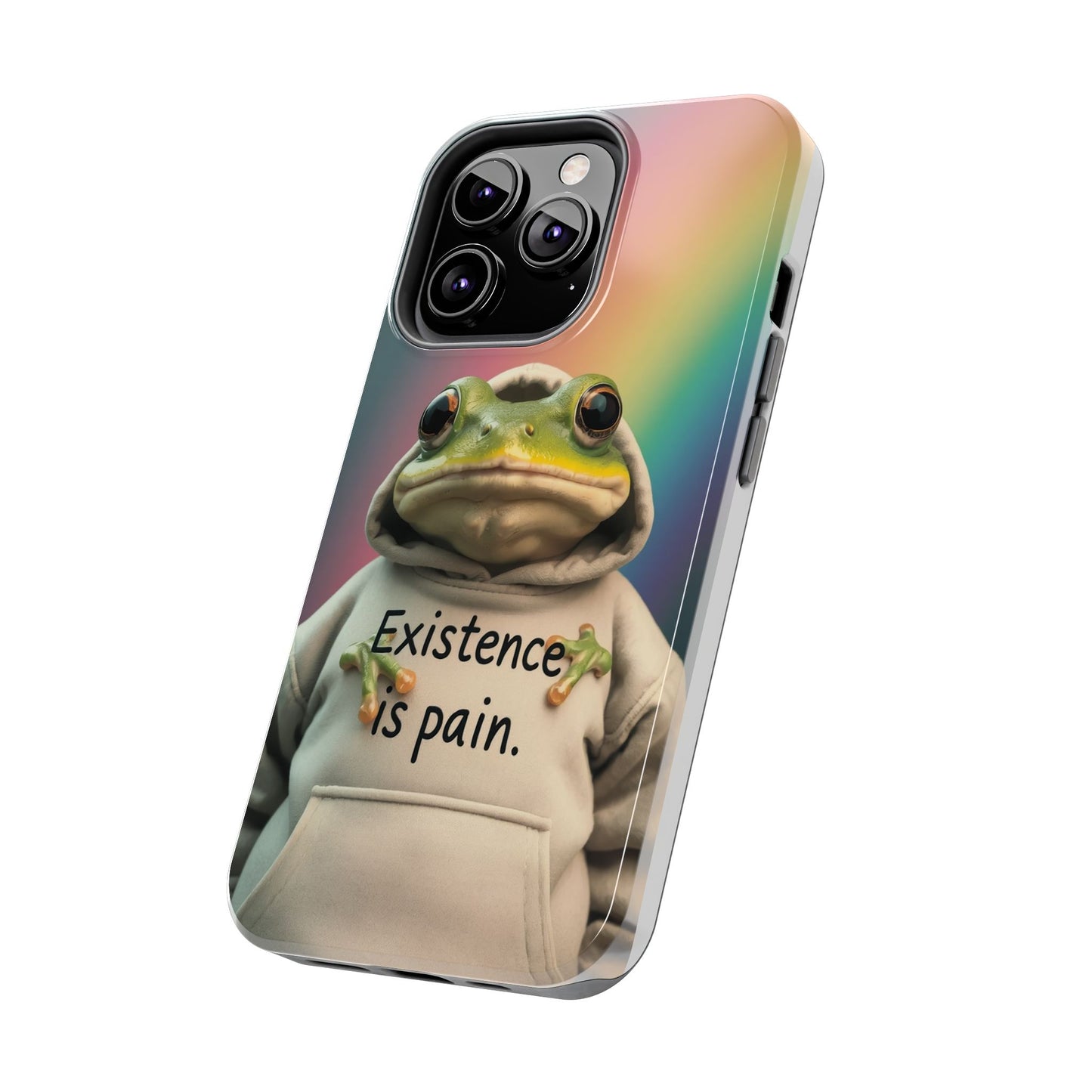 Existence is Pain Frog Phone Case - Tough & Stylish