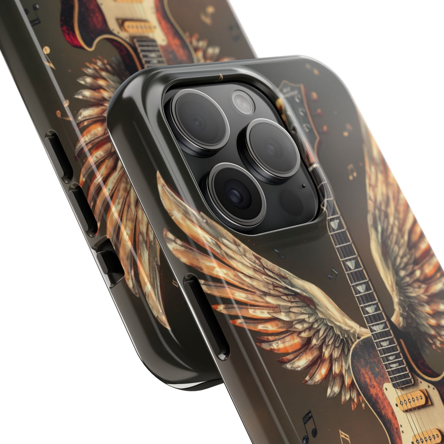 Inspirational Guitar Wing Phone Case - Tough Protection for Music Lovers