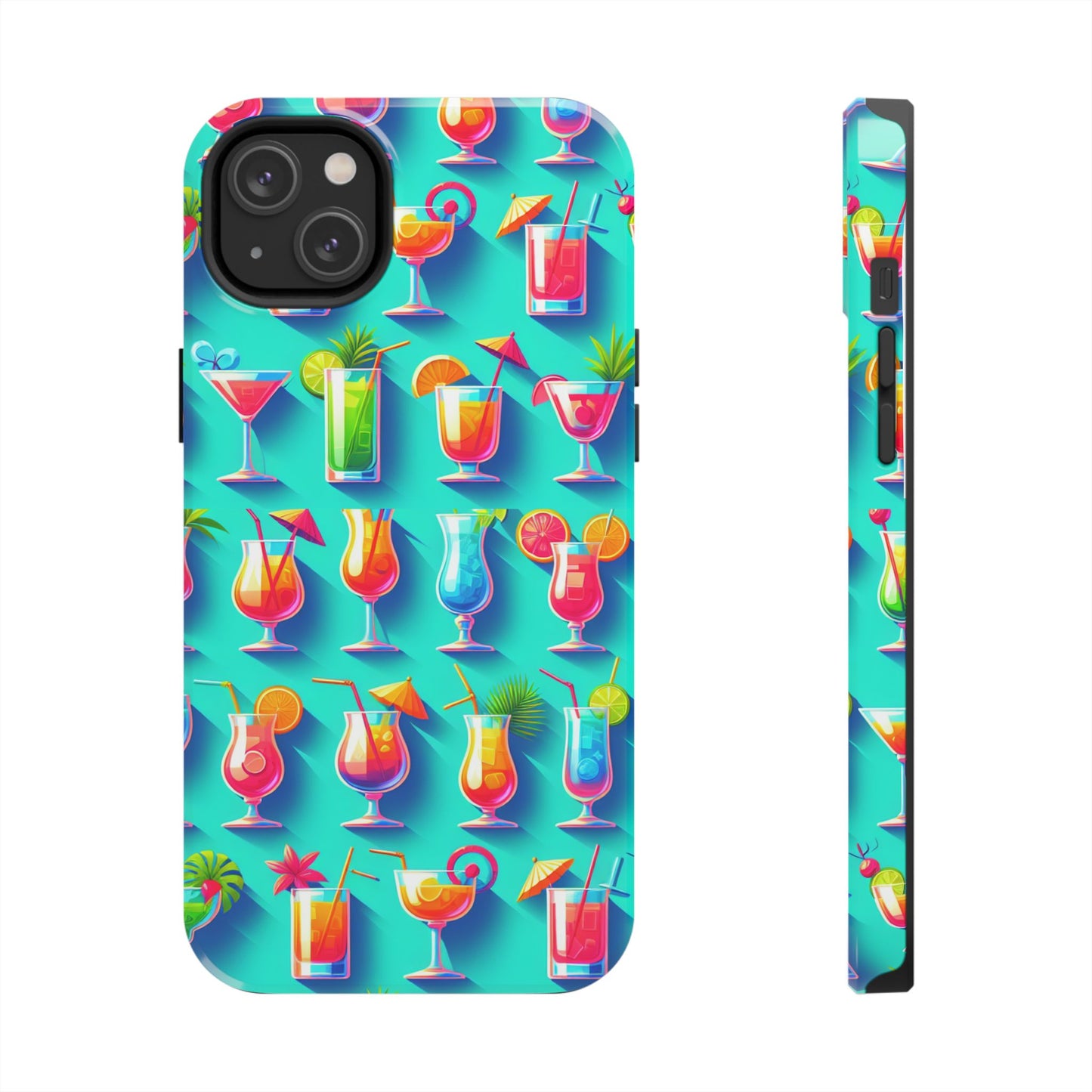 Cocktail Party Phone Case - Fun & Colorful Design for Summer Vibes - for iPhone