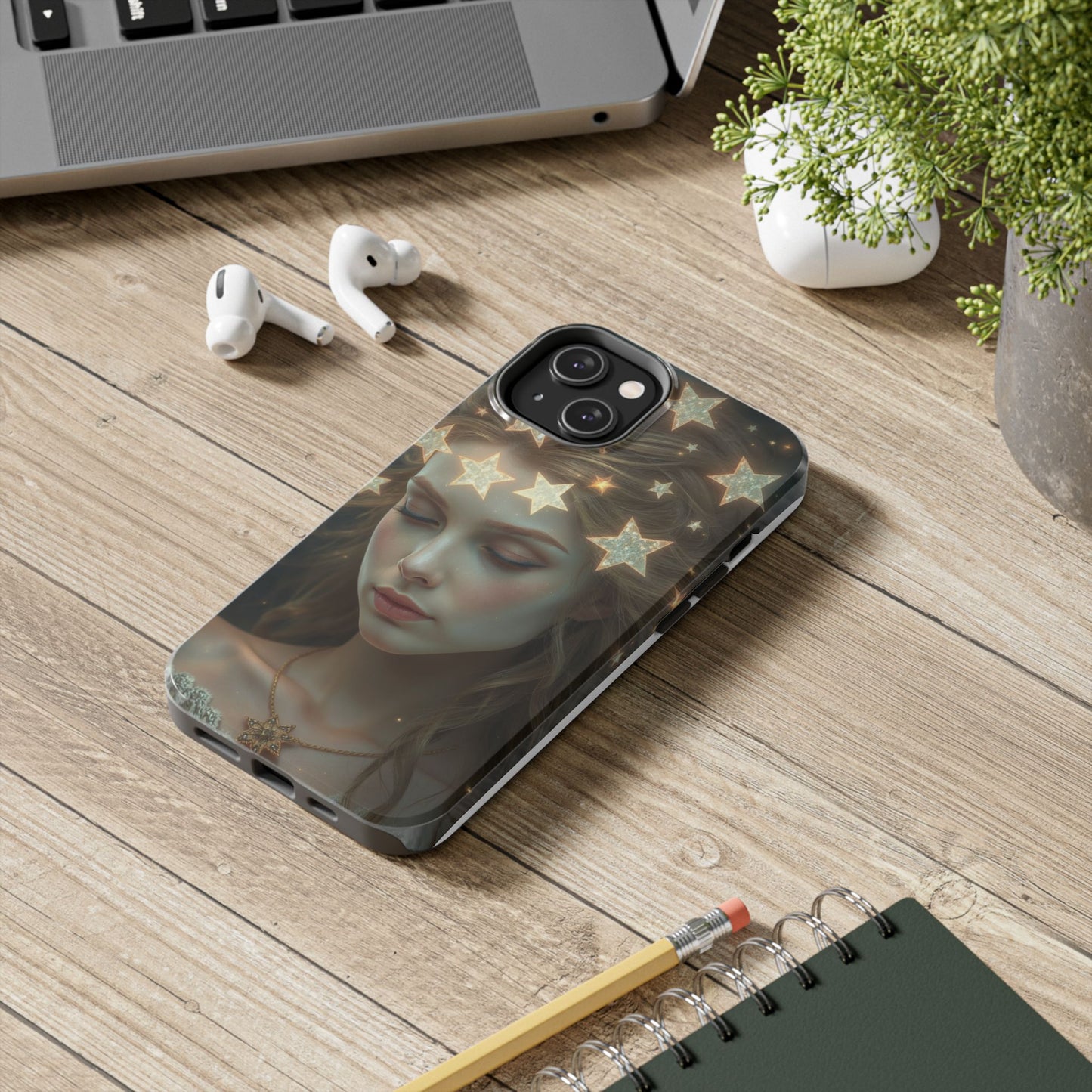 Celestial Dream Tough Phone Case - Artistic Starry Design for Style Enthusiasts