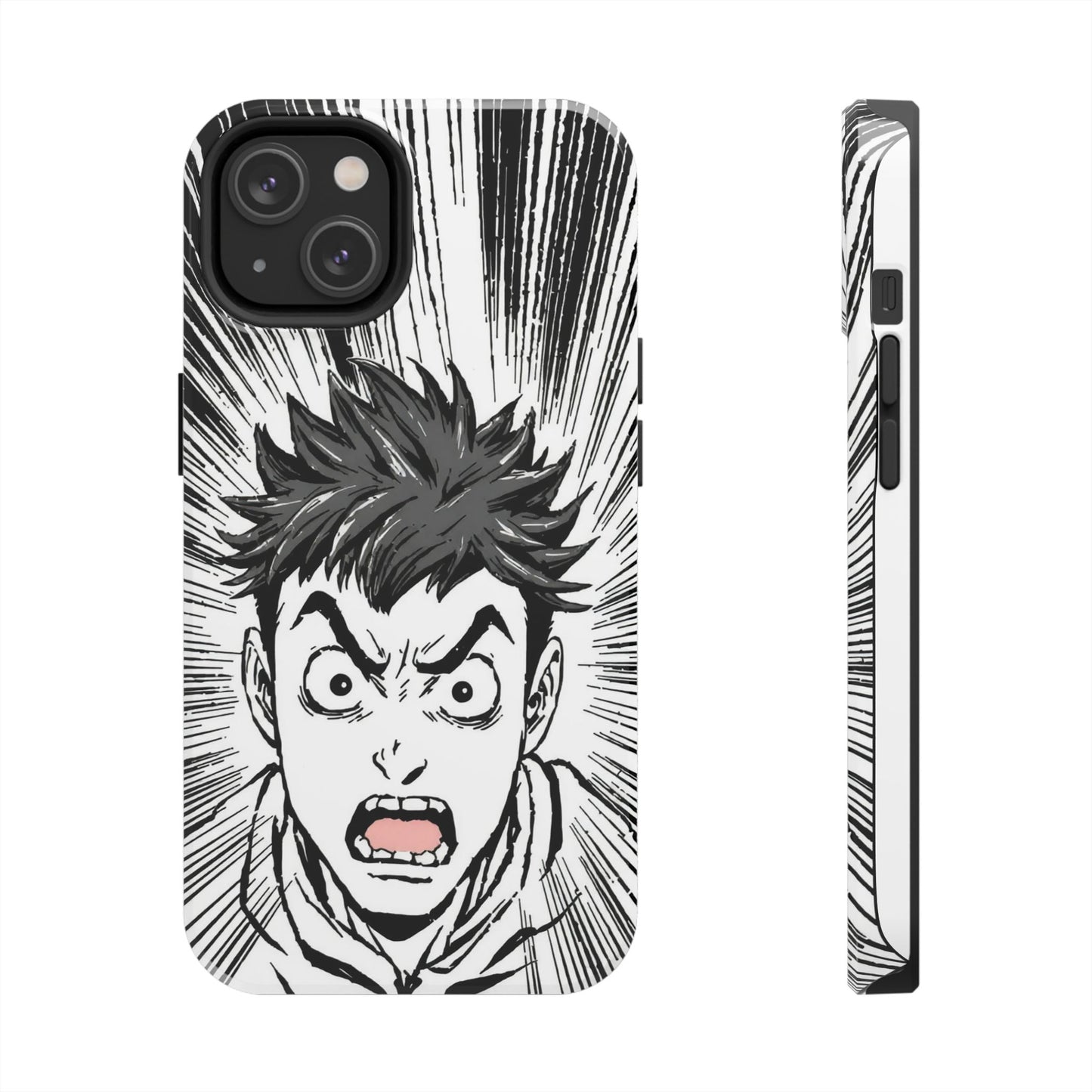 Intense Graphic Phone Case - Tough Design for Anime Fans