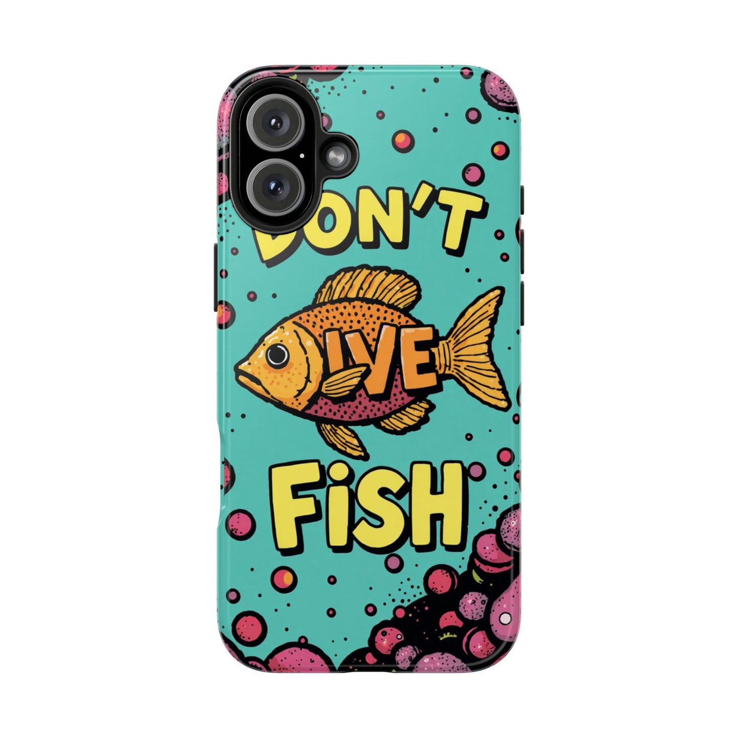 Catchy Fish-Themed Tough Phone Cases, Unique Gift for Fish Lovers, Durable Protection for Phones, Fun Aquatic Design, Ideal for Holidays