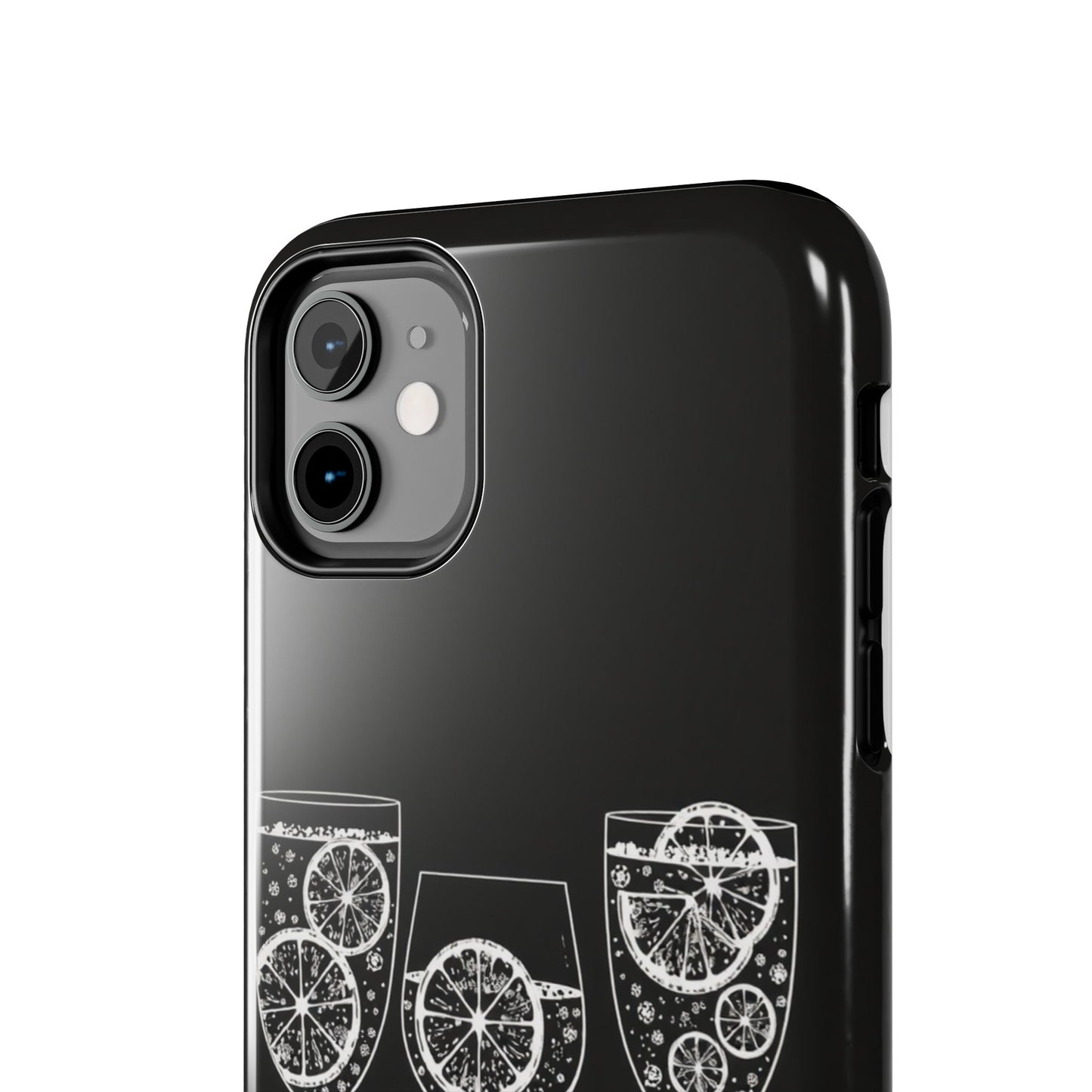 Stylish Tough Phone Cases with Citrus Glass Design, Protective Cases for Parties, Summer Events, and Everyday Use