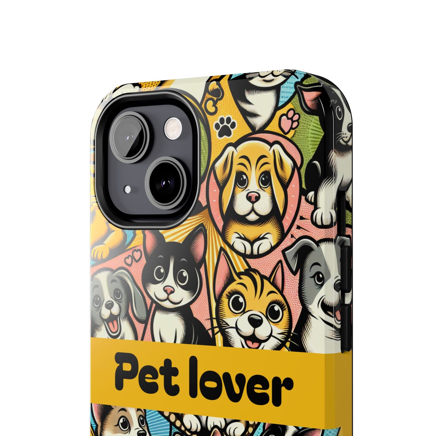 Pet Lover Tough Phone Case - Colorful Animal Design - for iPhone