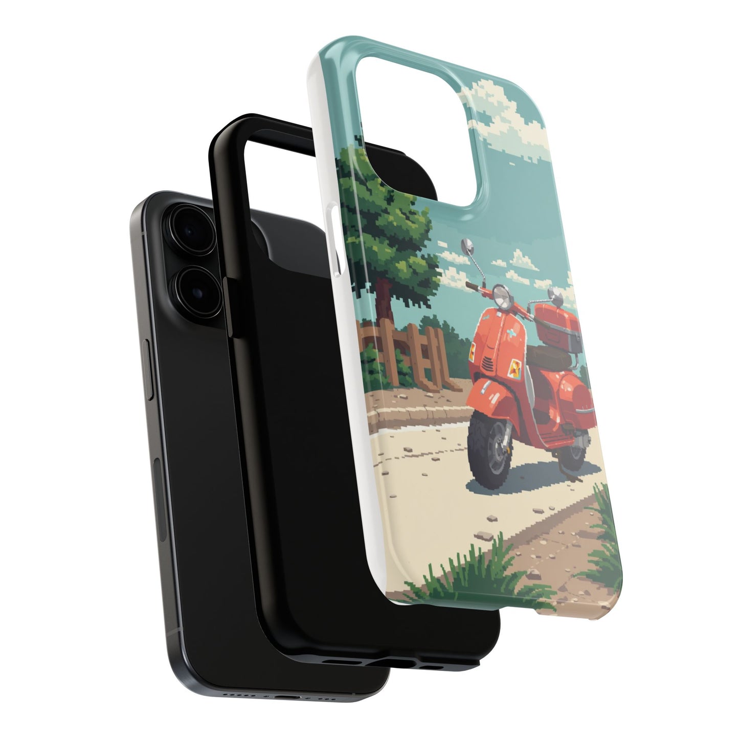 Retro Scooter Phone Case - Tough & Stylish Protection