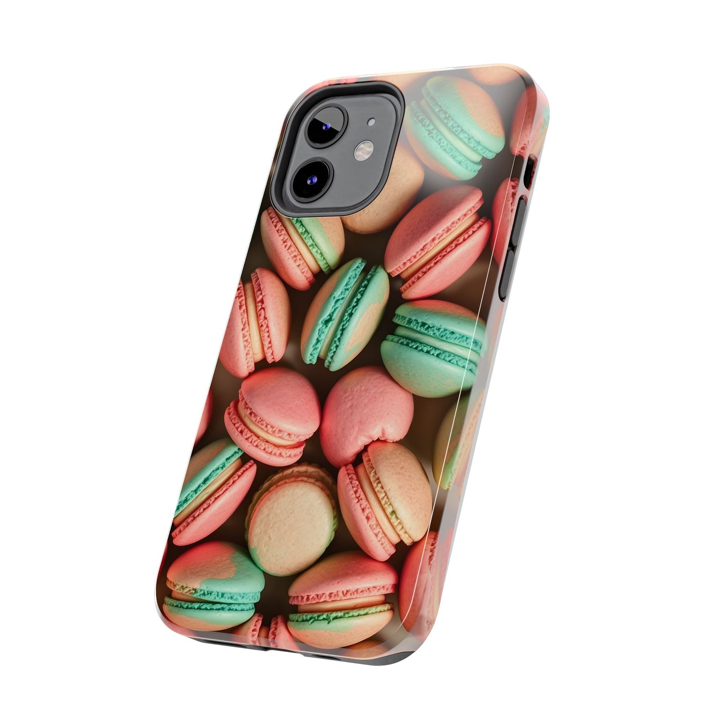 Colorful Tasty Macarons Tough Phone Case - Durable Protection with Sweet Aesthetic - for iPhone
