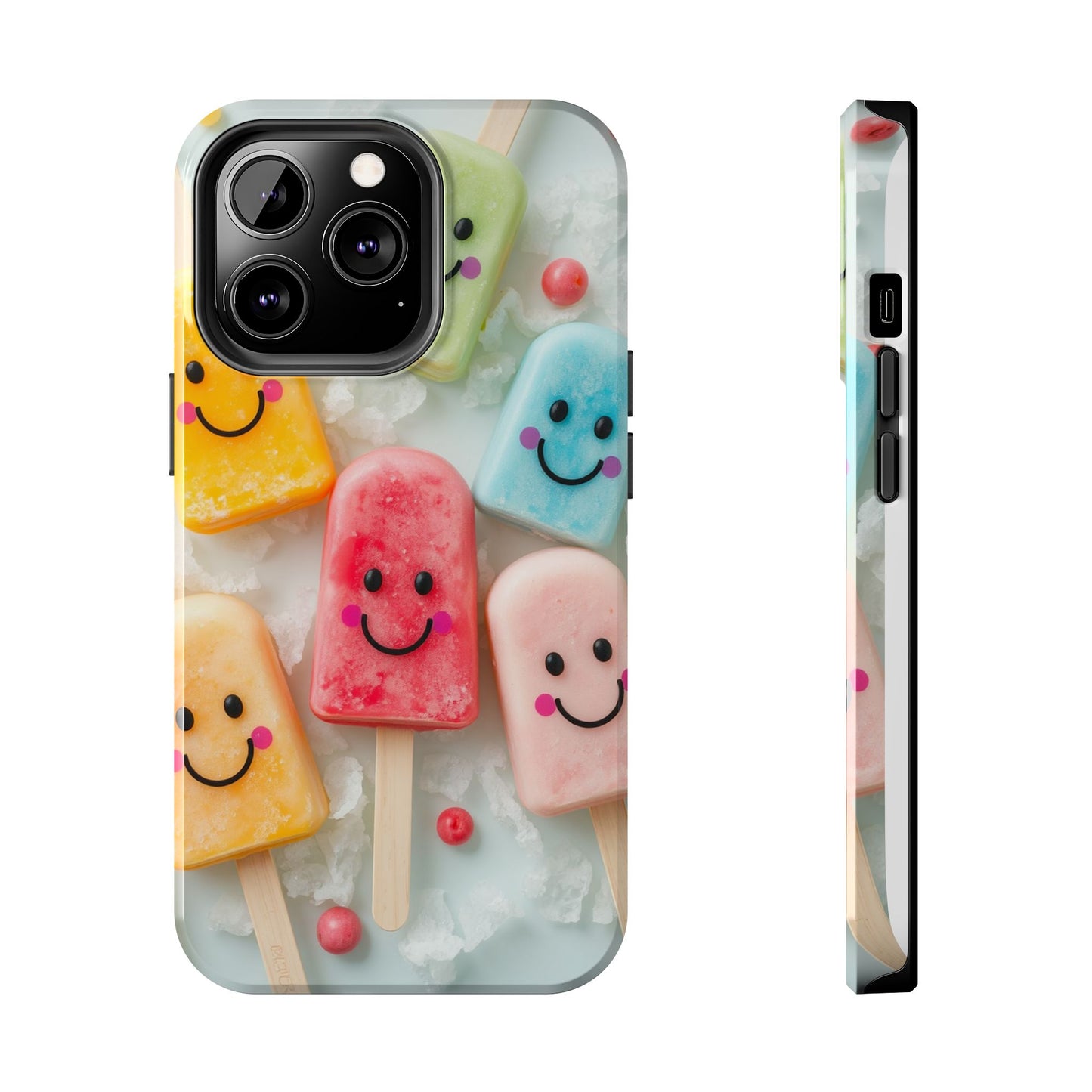 Cute Smile Popsicle Tough Phone Case - Fun Protection for Your Device
