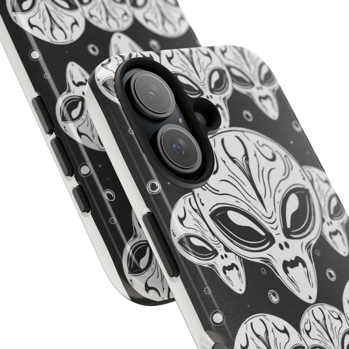 Alien Pattern Tough Phone Case - Durable Protection with Out-of-This-World Design