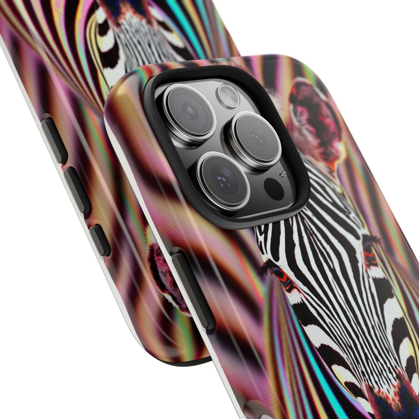 Vibrant Zebra Tough Phone Case - Unique Animal Design for Wild Spirit