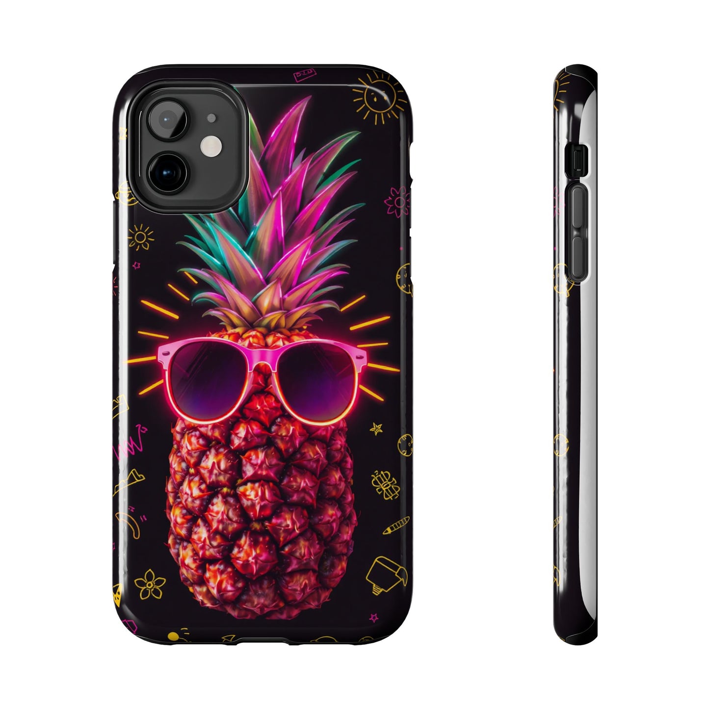 Tough Pineapple Phone Case - Cool, Vibrant Design Perfect for Summer Vibes