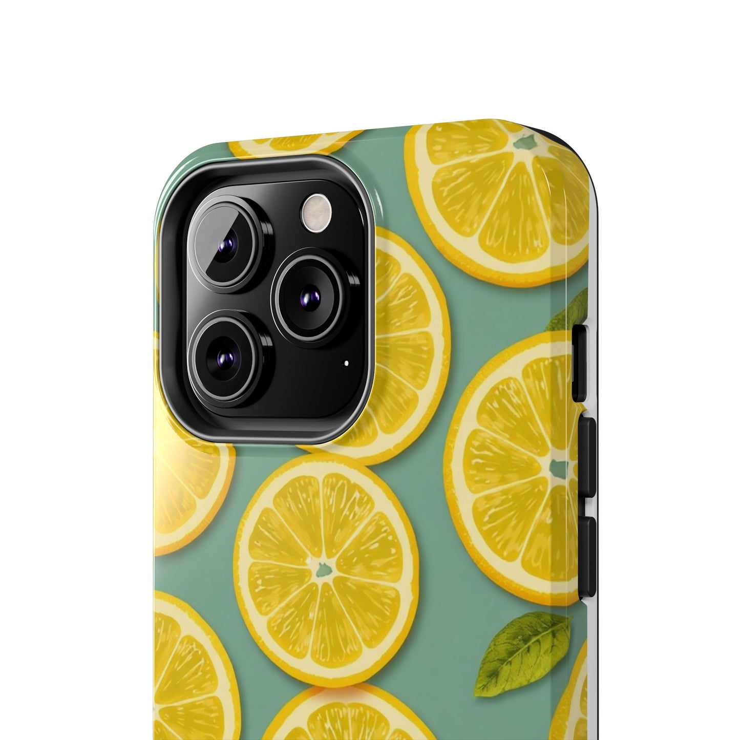 Tough Lemon Pattern Phone Case - Vibrant Citrus Design for Summer Vibes - for iPhone