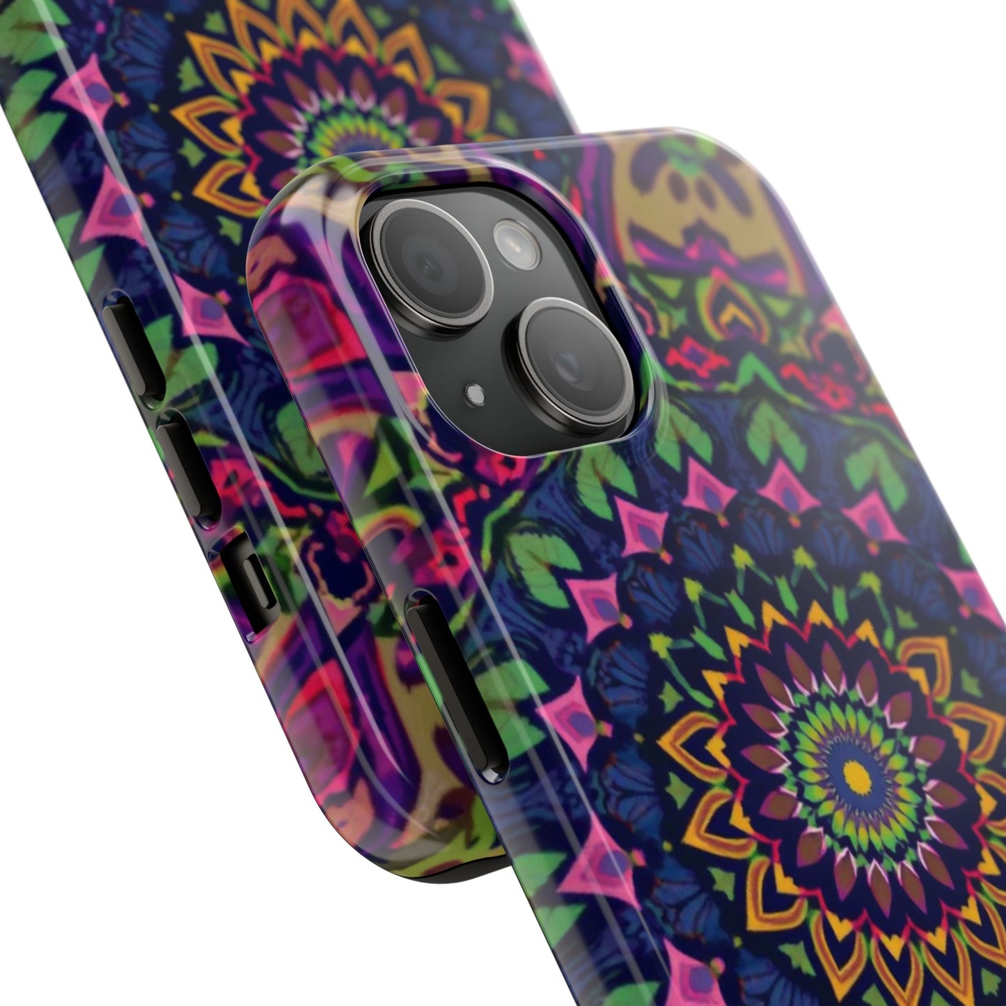 Vibrant Mandala Tough Phone Case - Colorful, Purple Fusion, Durable Protection for Your Device - for iPhone