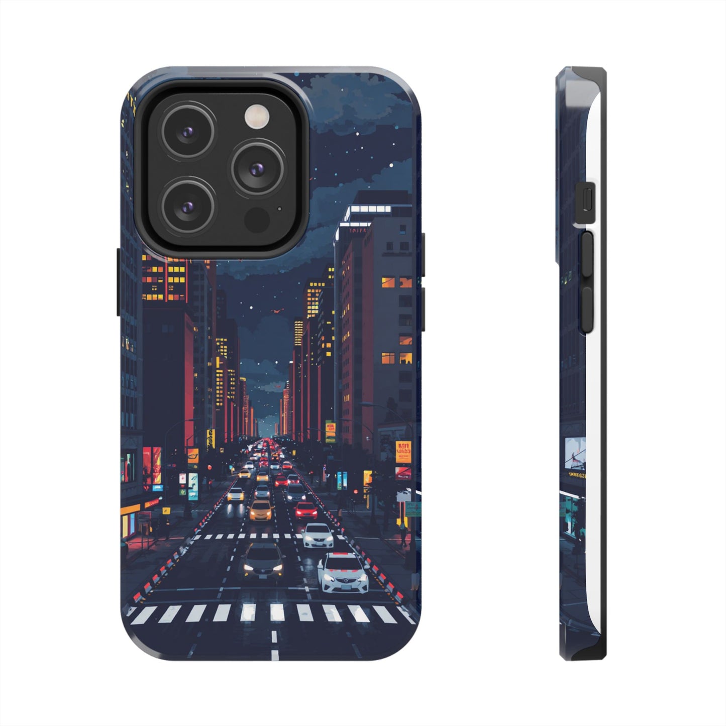 Urban Nightlife Tough Phone Case - Durable & Stylish Protection