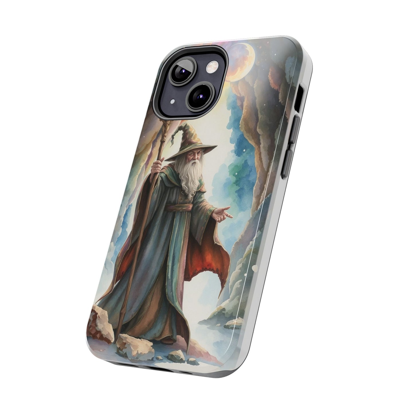 Magical Wizard Phone Case - Tough, Durable Phone Cover for Fantasy Lovers, Geek Gift, Unique Design, Celestial Phone Accessory