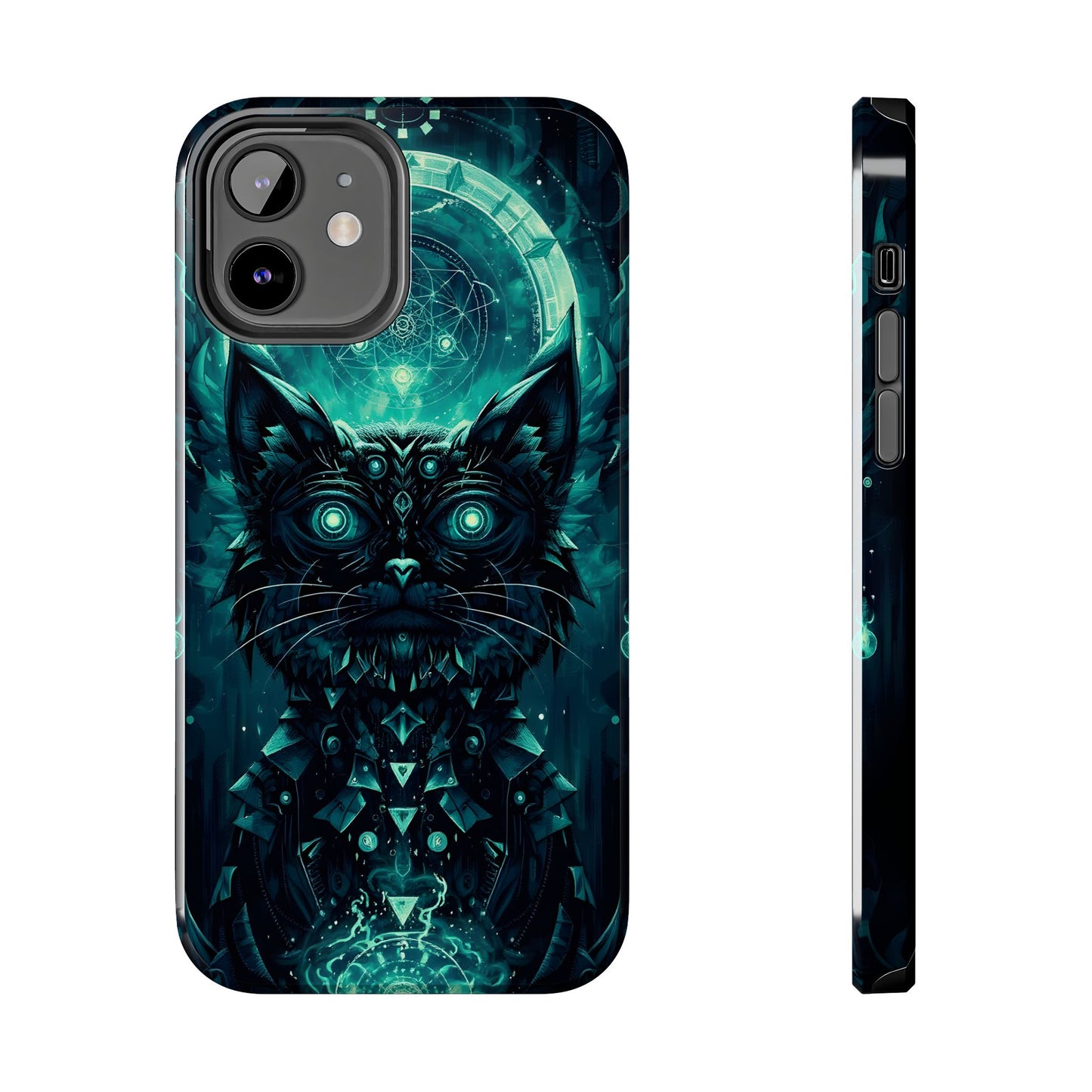 Mystical Dark Cat Phone Case - Tough Protective Cover for Cat Lovers - for iPhone