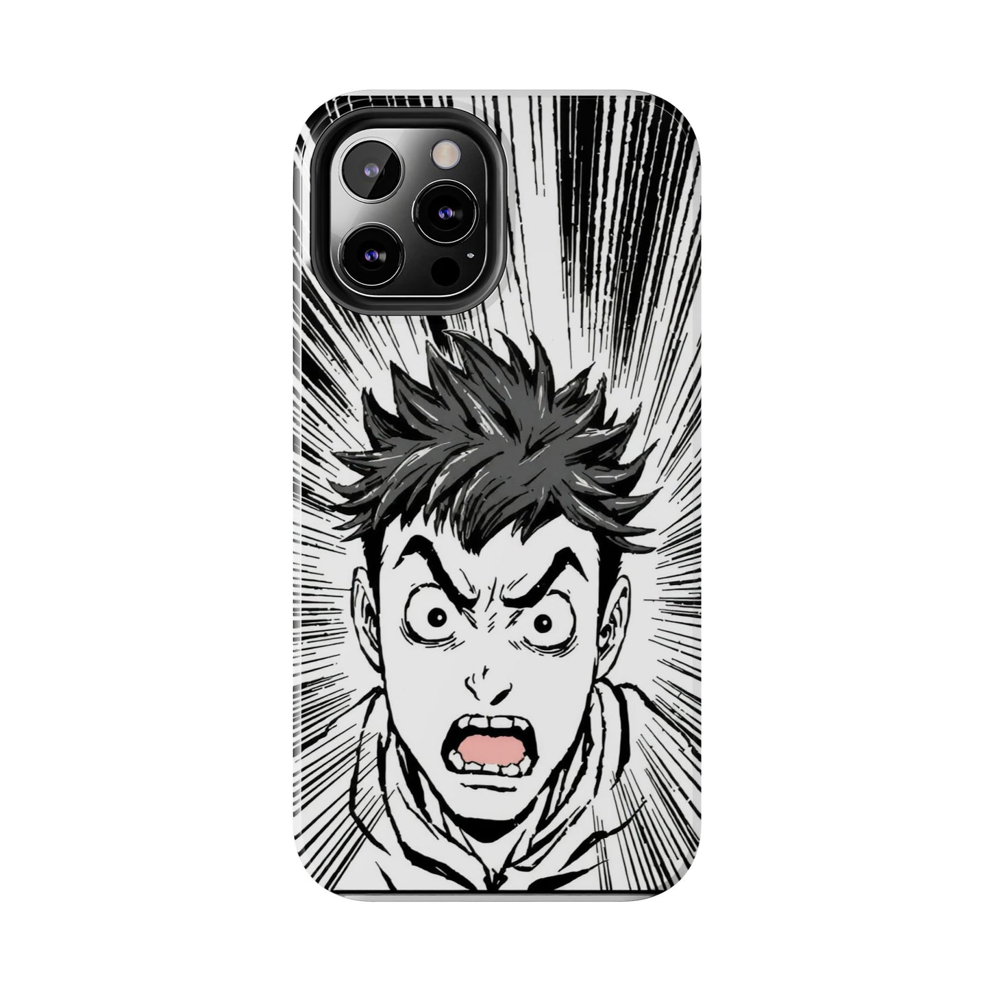 Intense Graphic Phone Case - Tough Design for Anime Fans