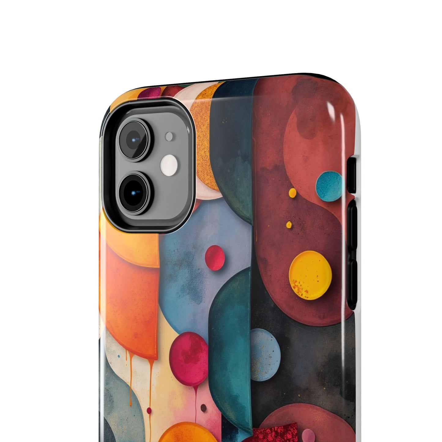 Artistic Tough Phone Cases - Colorful Abstract Design for Trendy Protection - for iPhone