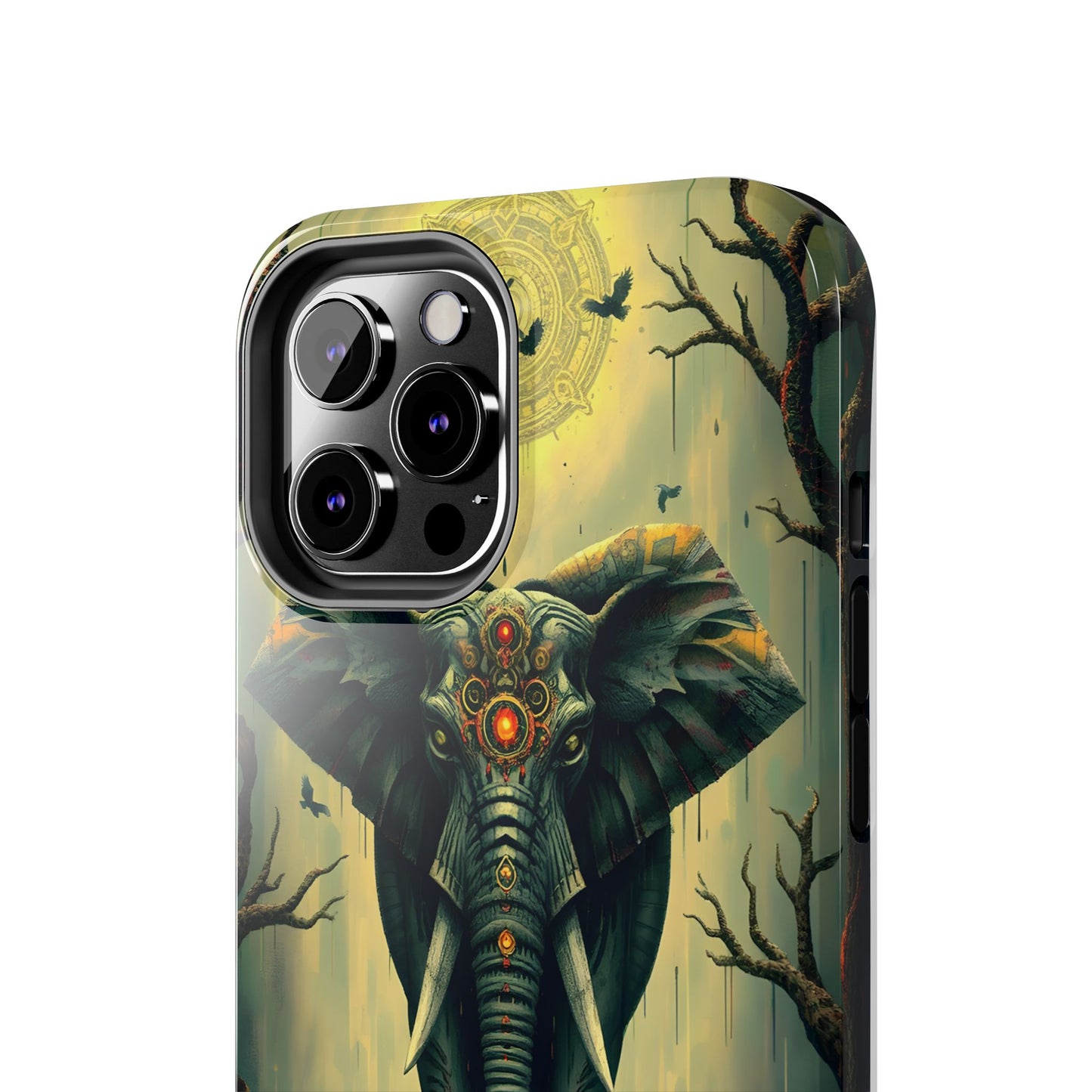 Mystical Forest Elephant Tough Phone Case | Vibrant Design for Nature Lovers - for iPhone