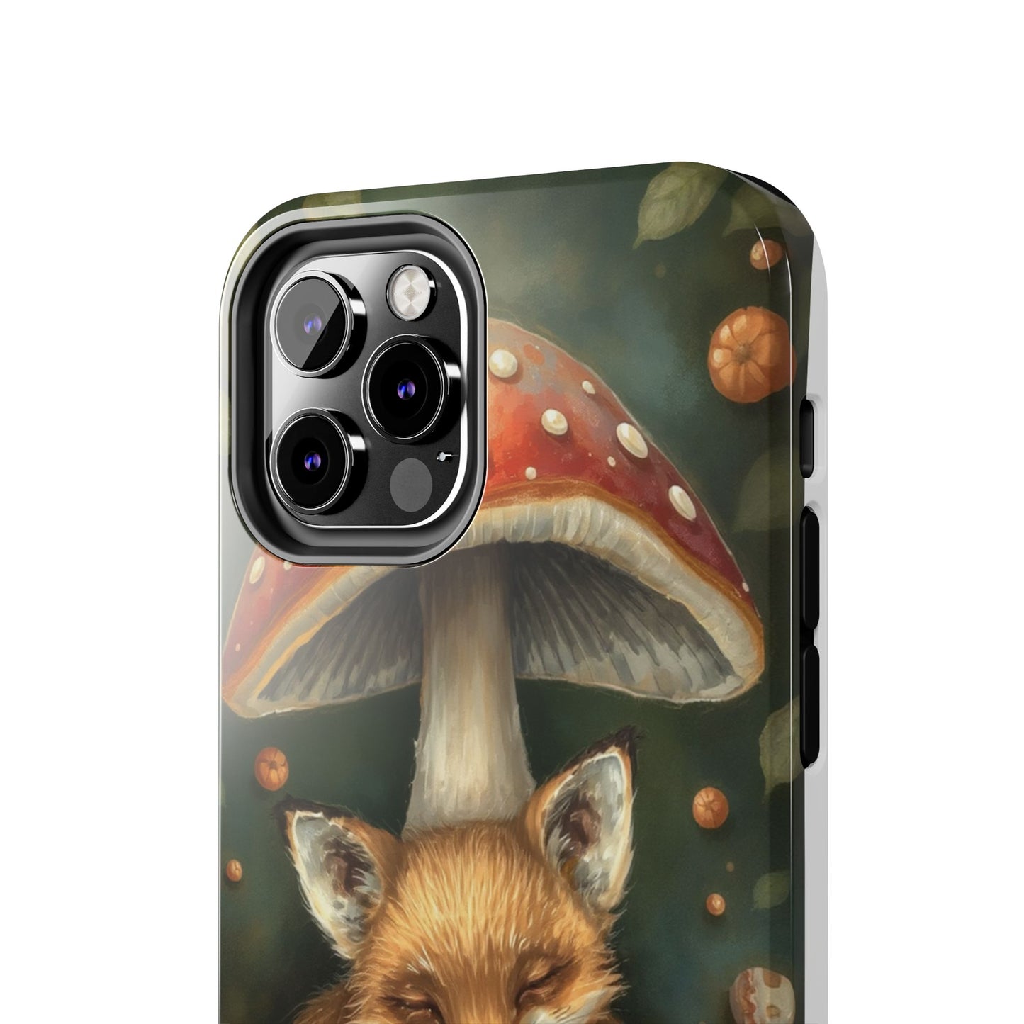 Cute Fox & Mushroom Phone Case - Tough Protective Cover