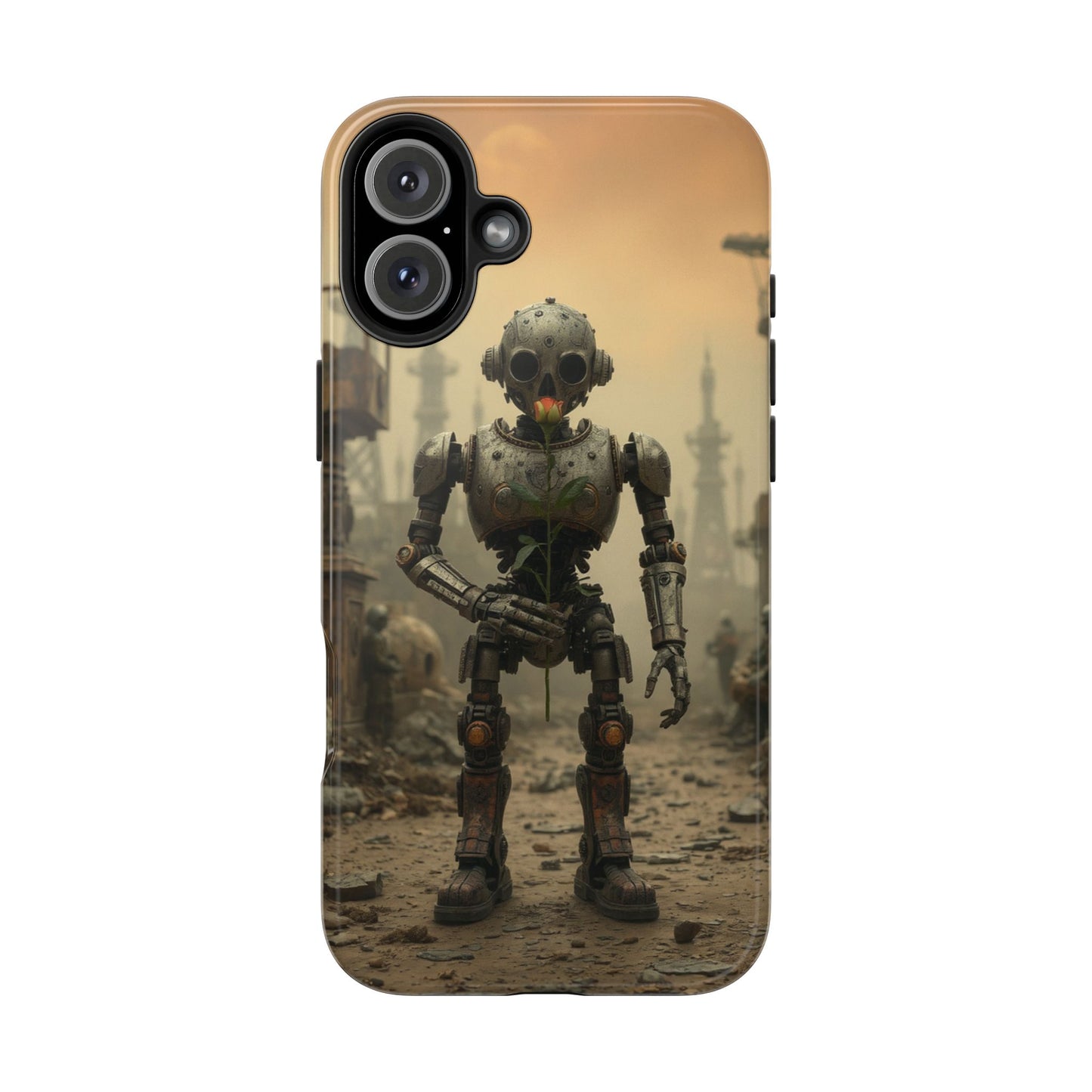 Robotic Sentinel Tough Phone Case - Durable Protector for Sci-Fi Lovers