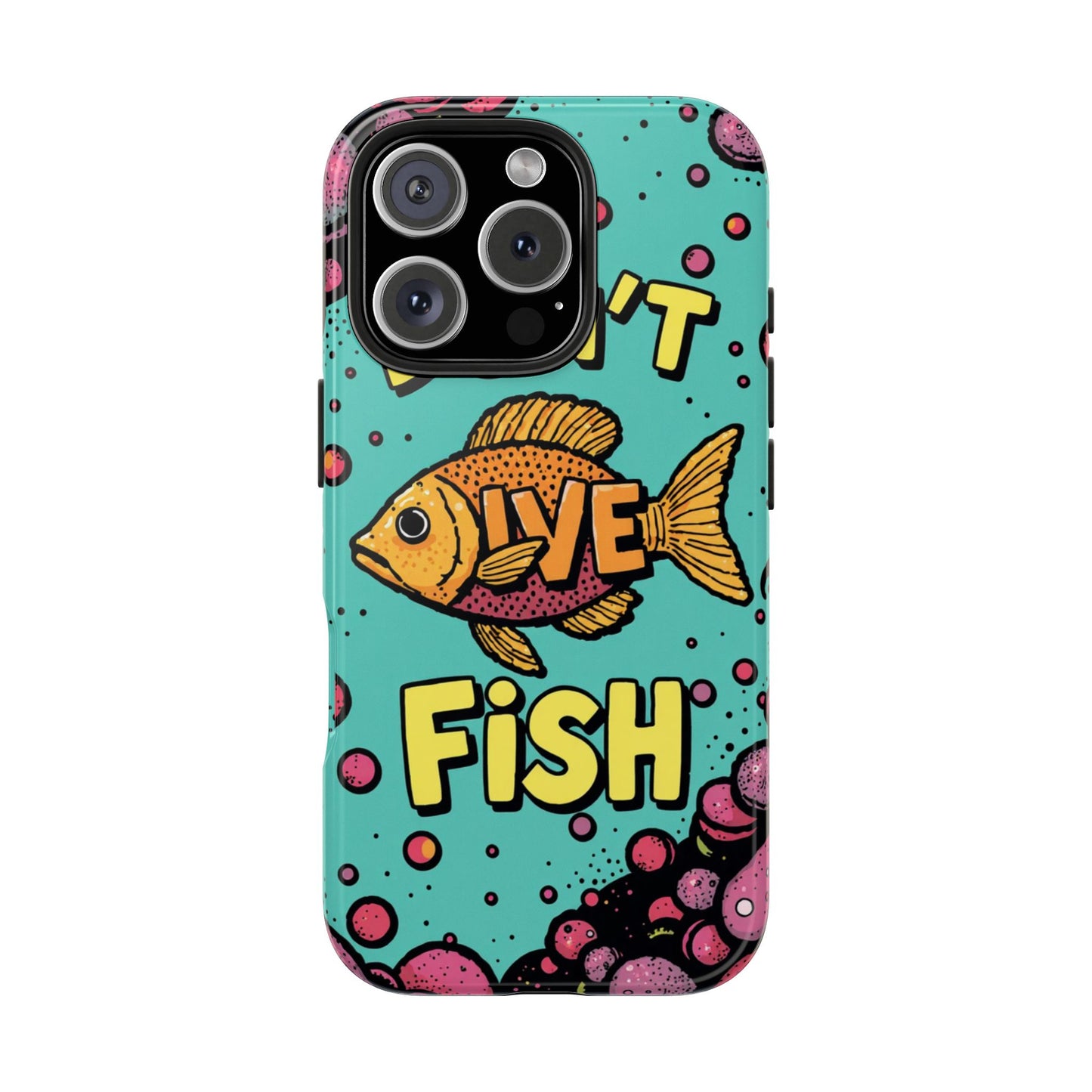 Catchy Fish-Themed Tough Phone Cases, Unique Gift for Fish Lovers, Durable Protection for Phones, Fun Aquatic Design, Ideal for Holidays