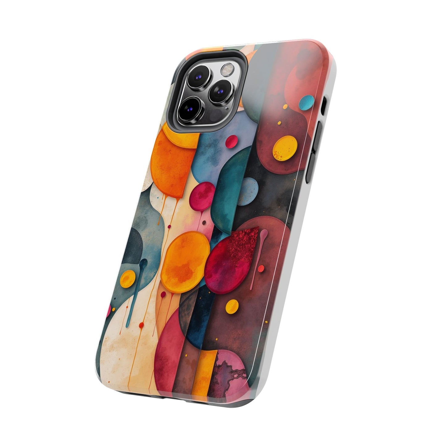 Artistic Tough Phone Cases - Colorful Abstract Design for Trendy Protection - for iPhone