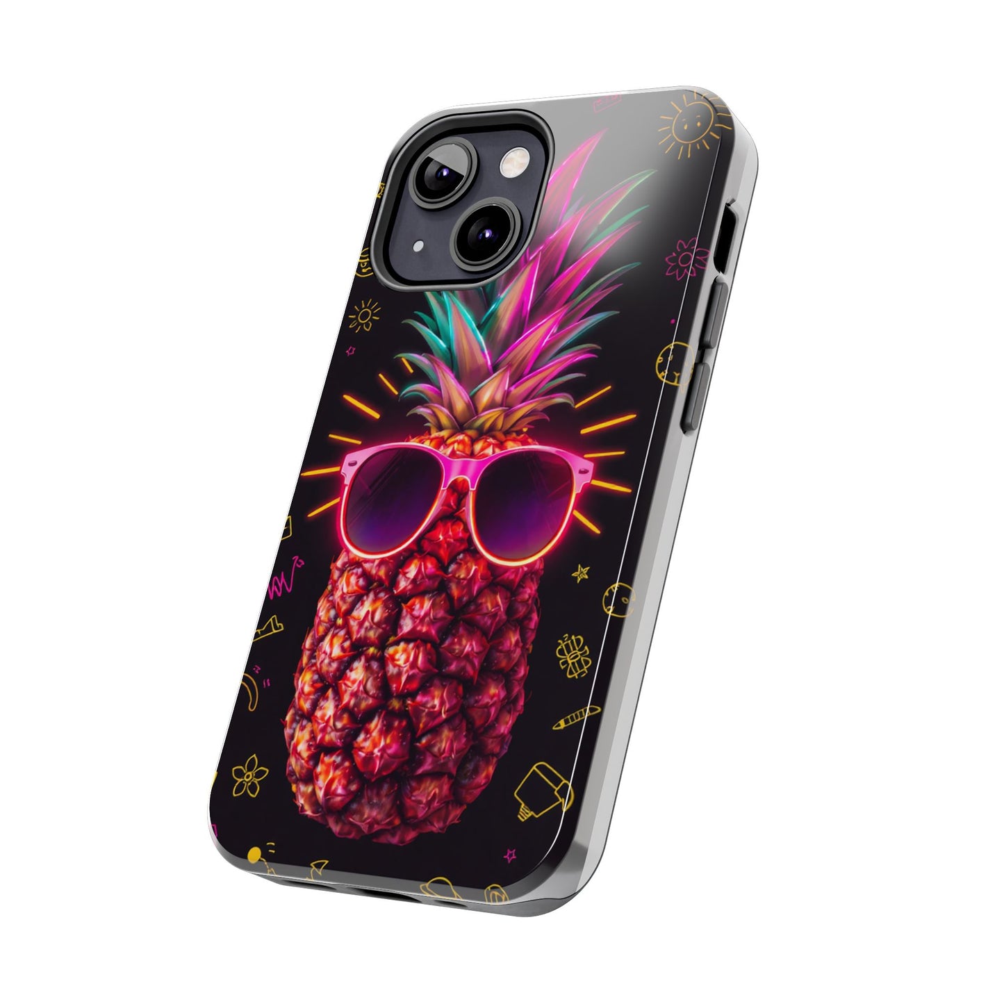Tough Pineapple Phone Case - Cool, Vibrant Design Perfect for Summer Vibes