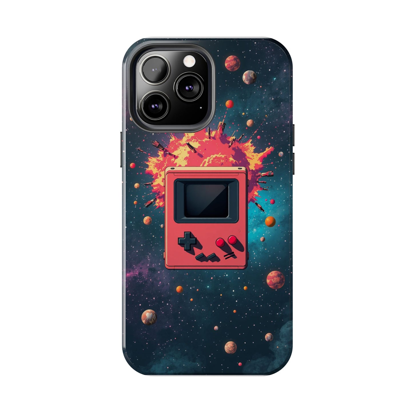 Retro Gaming Tough Phone Case - Space Adventure Design