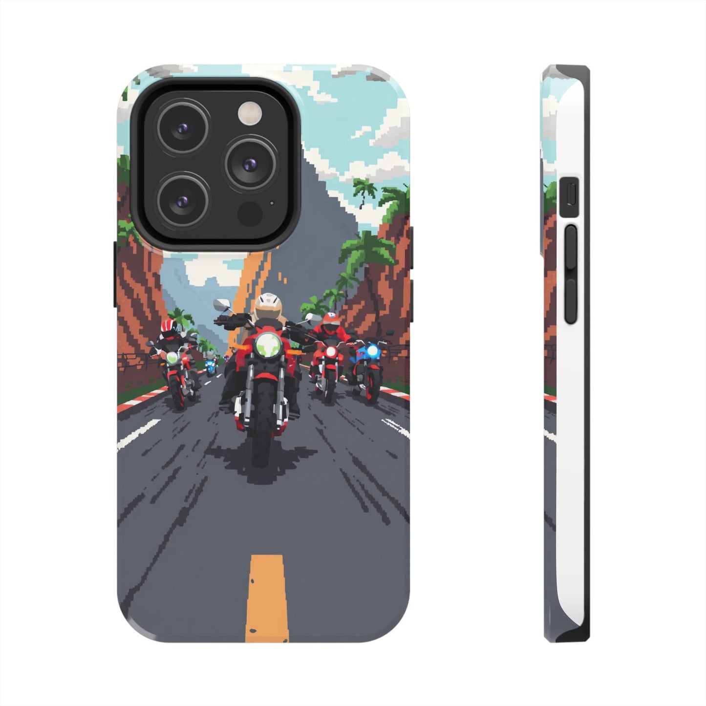 Retro Biker Tough Phone Case - Perfect for Motorcycle Lovers