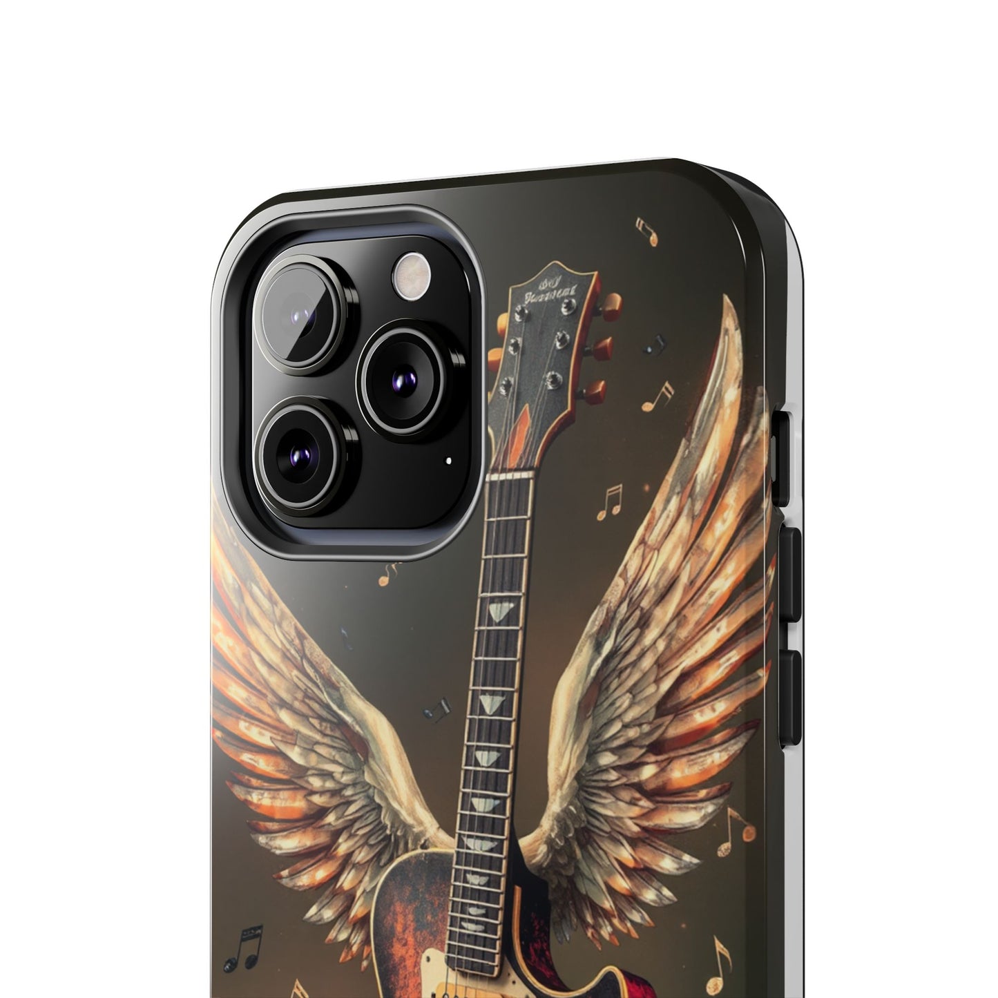 Inspirational Guitar Wing Phone Case - Tough Protection for Music Lovers