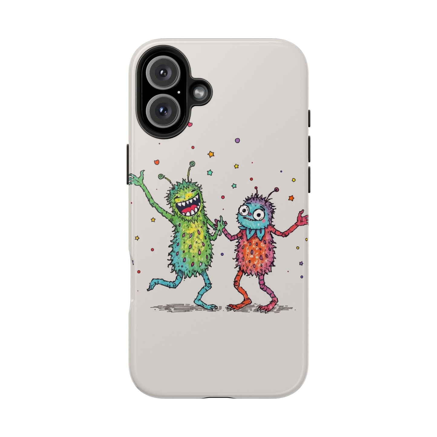 Colorful Monster Tough Phone Case - Fun and Playful Design
