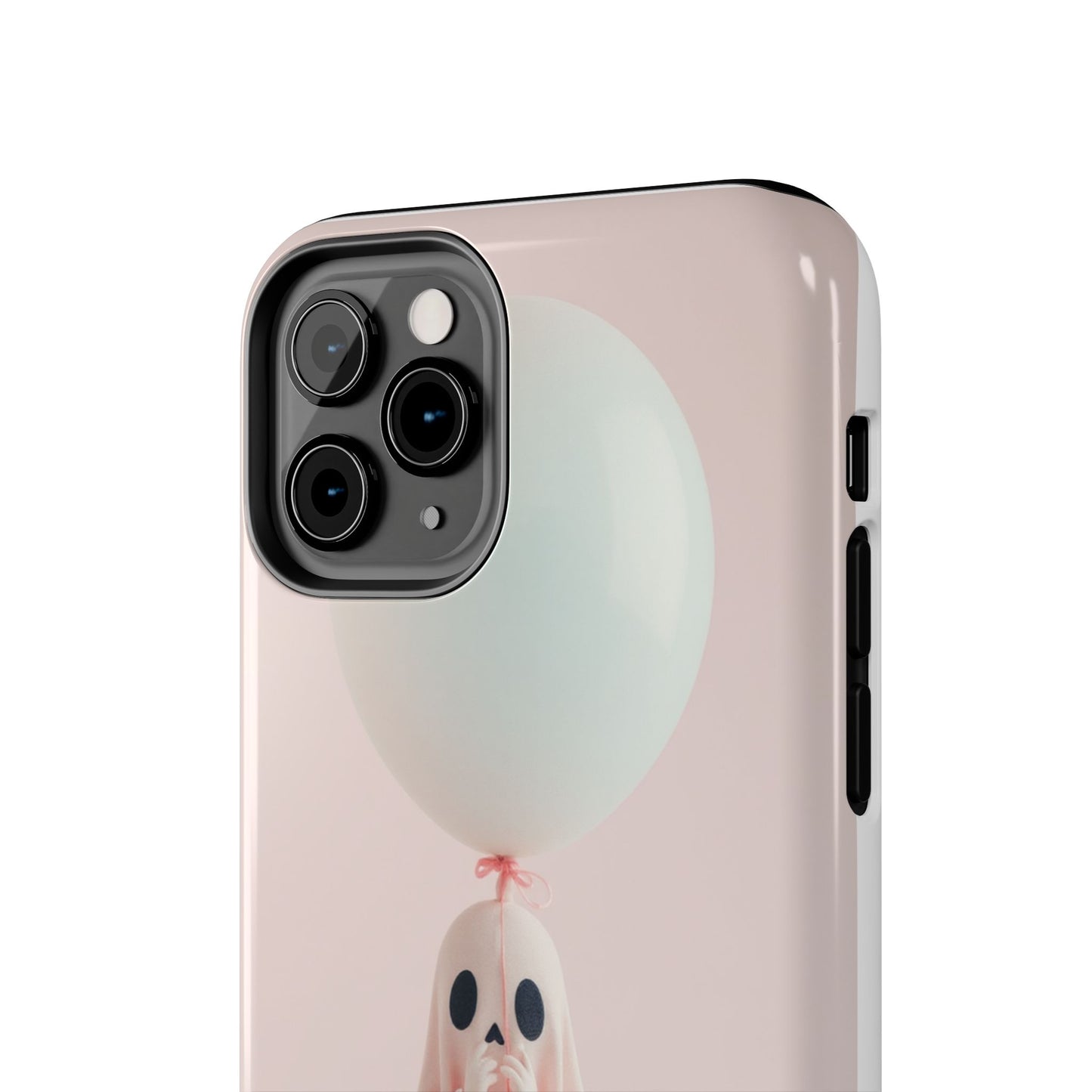 Cute Ghost Phone Case with Balloon - Tough Protection for Spooky Vibes