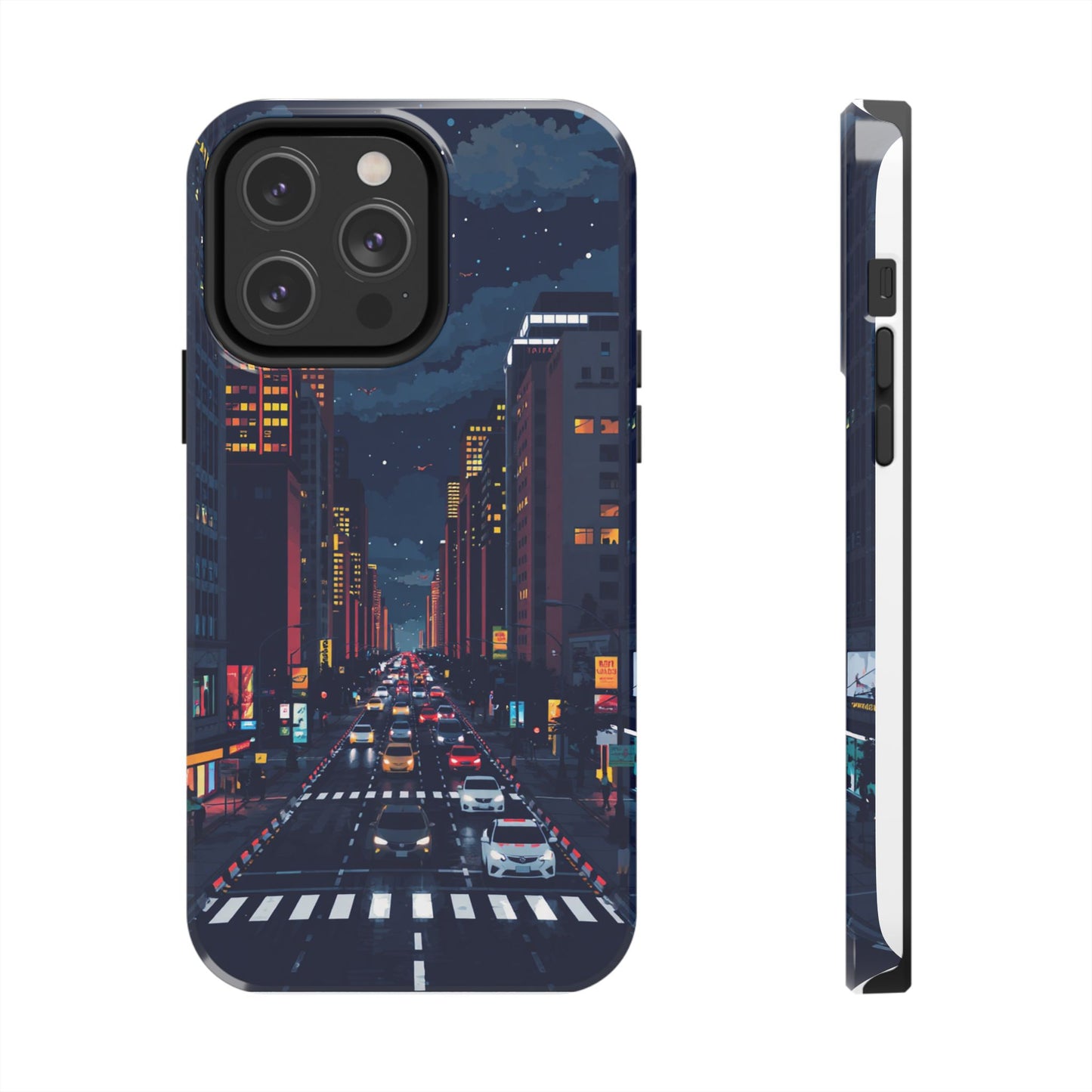 Urban Nightlife Tough Phone Case - Durable & Stylish Protection