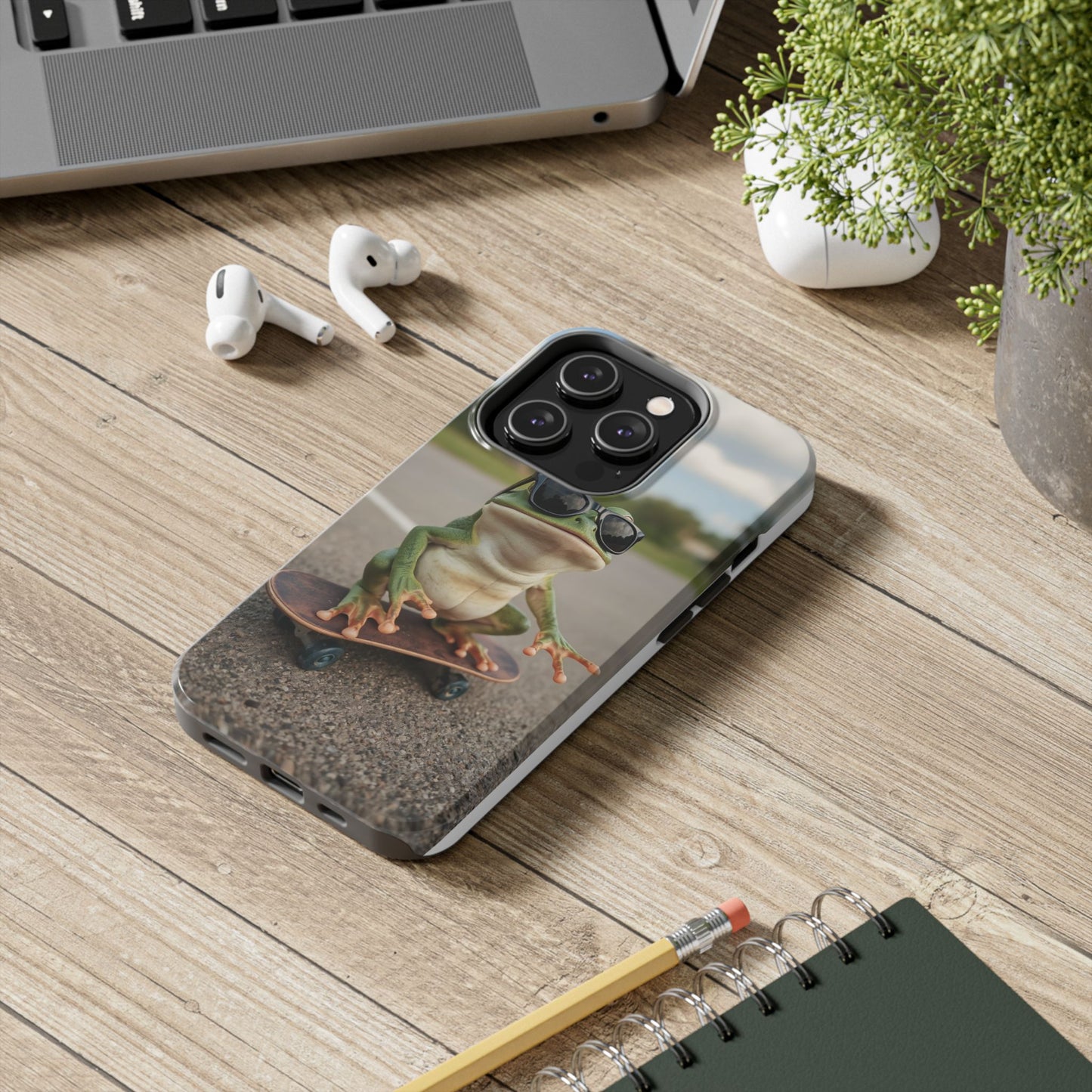 Cool Frog Skateboard Phone Case - Tough and Stylish Protection