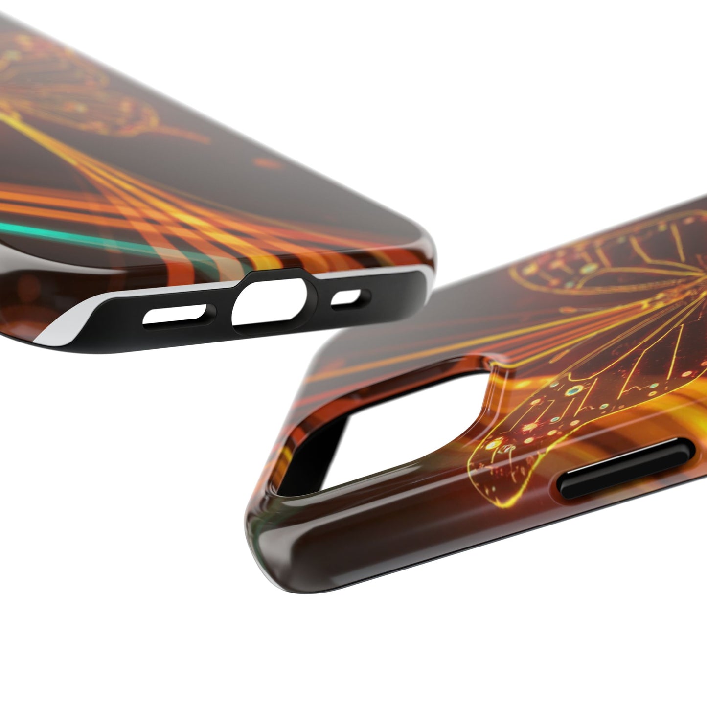 Elegant Butterfly Tough Phone Case - Stylish Protection for Nature Lovers