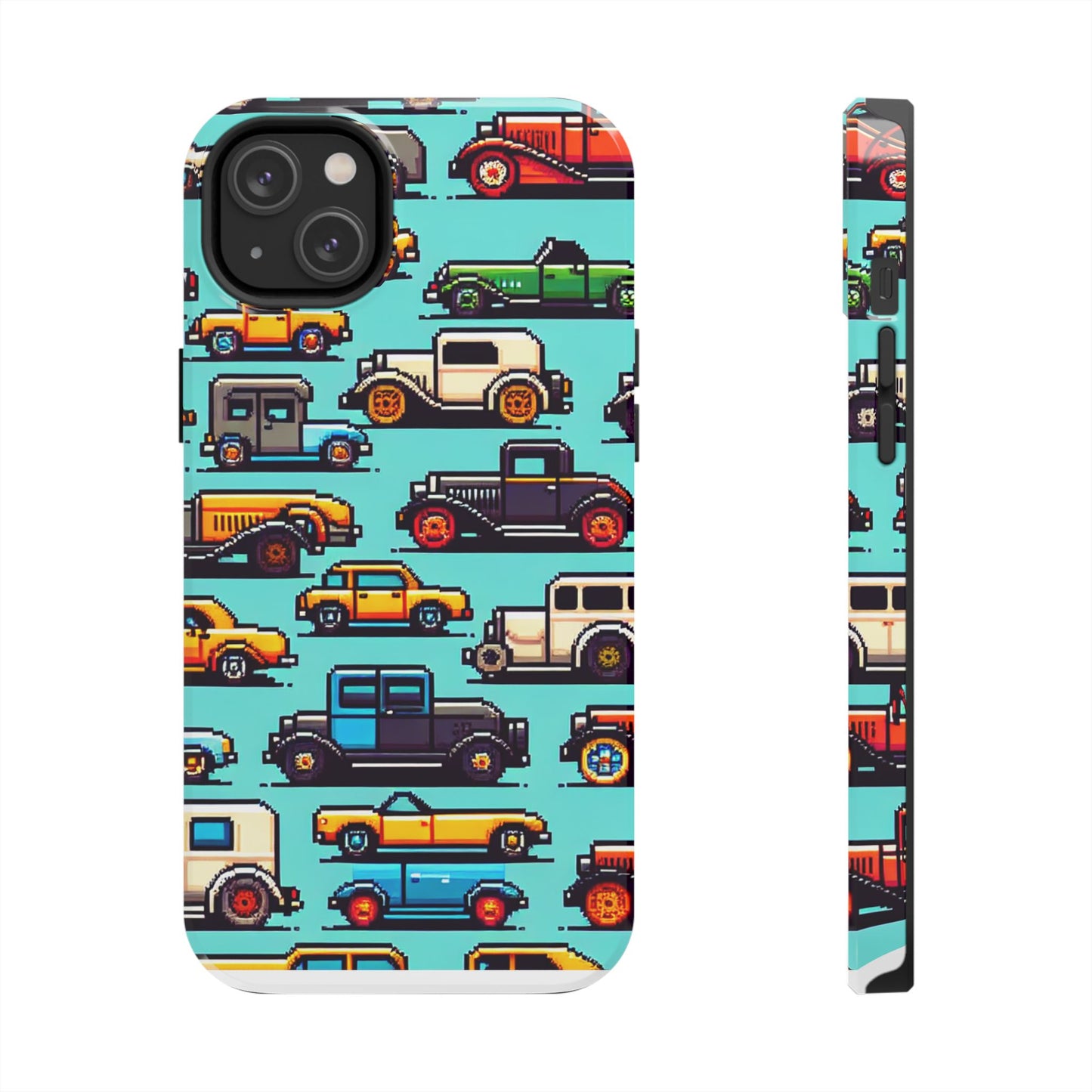 Retro Car Pixel Art Tough Phone Case - Durable & Stylish Protection - for iPhone