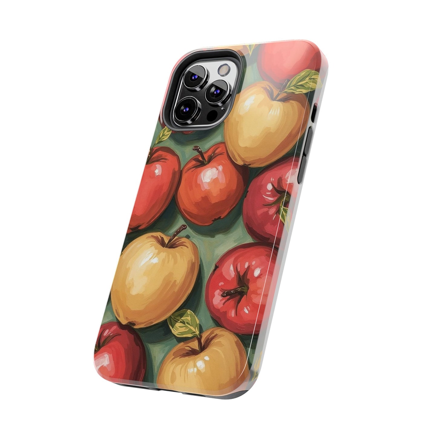 Colorful Painted Apples Art Tough Phone Case - Durable & Stylish Protection - for iPhone