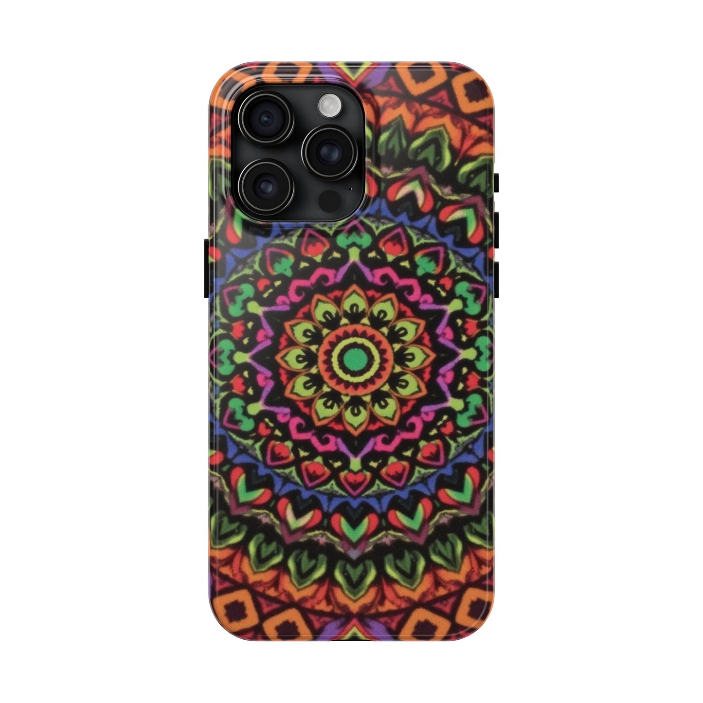 Colorful Mandala Tough Phone Case - Vibrant Designs for Trendy Protection - for iPhone