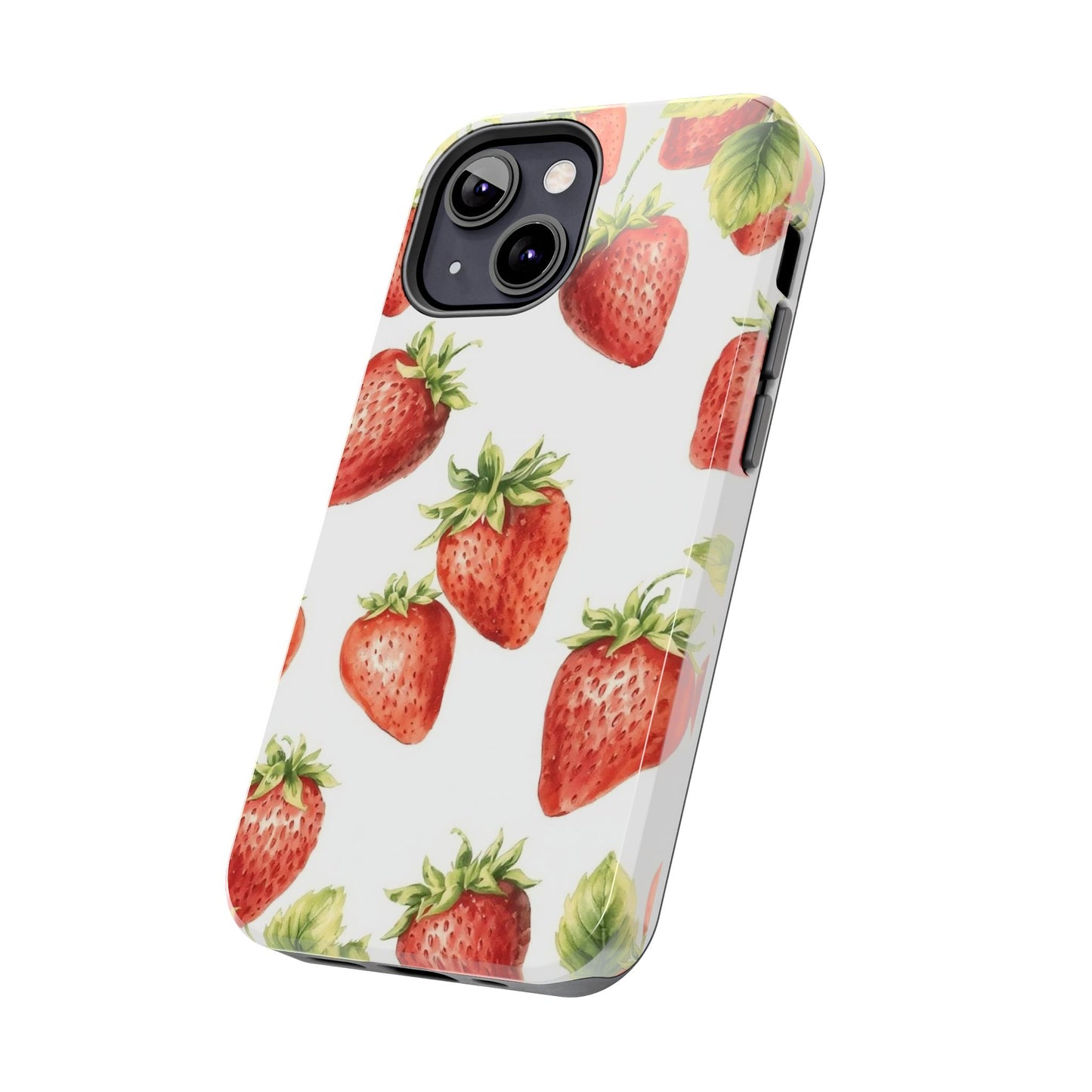 Strawberry Tough Phone Case - Durable Protection with a Fresh Design - for iPhone