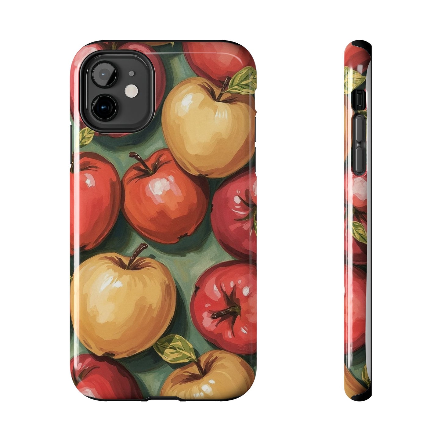 Colorful Painted Apples Art Tough Phone Case - Durable & Stylish Protection - for iPhone