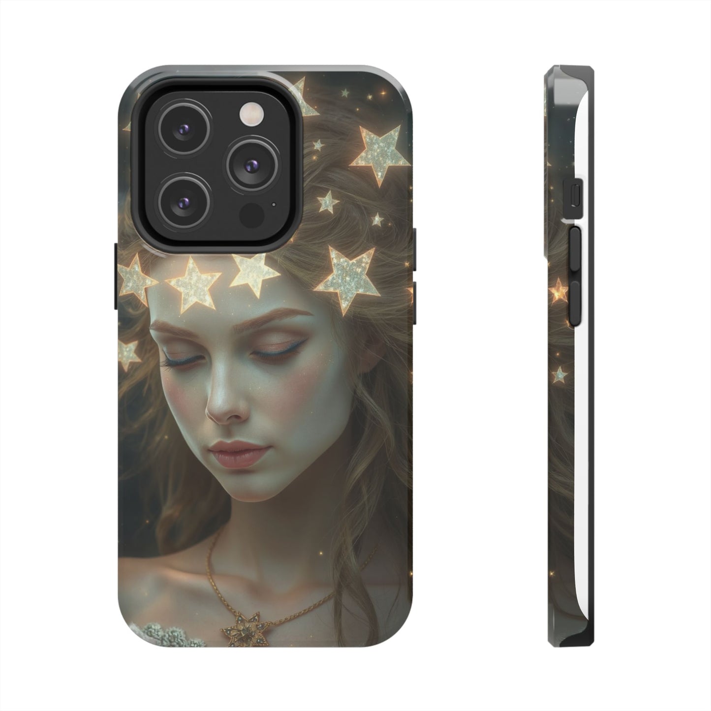 Celestial Dream Tough Phone Case - Artistic Starry Design for Style Enthusiasts