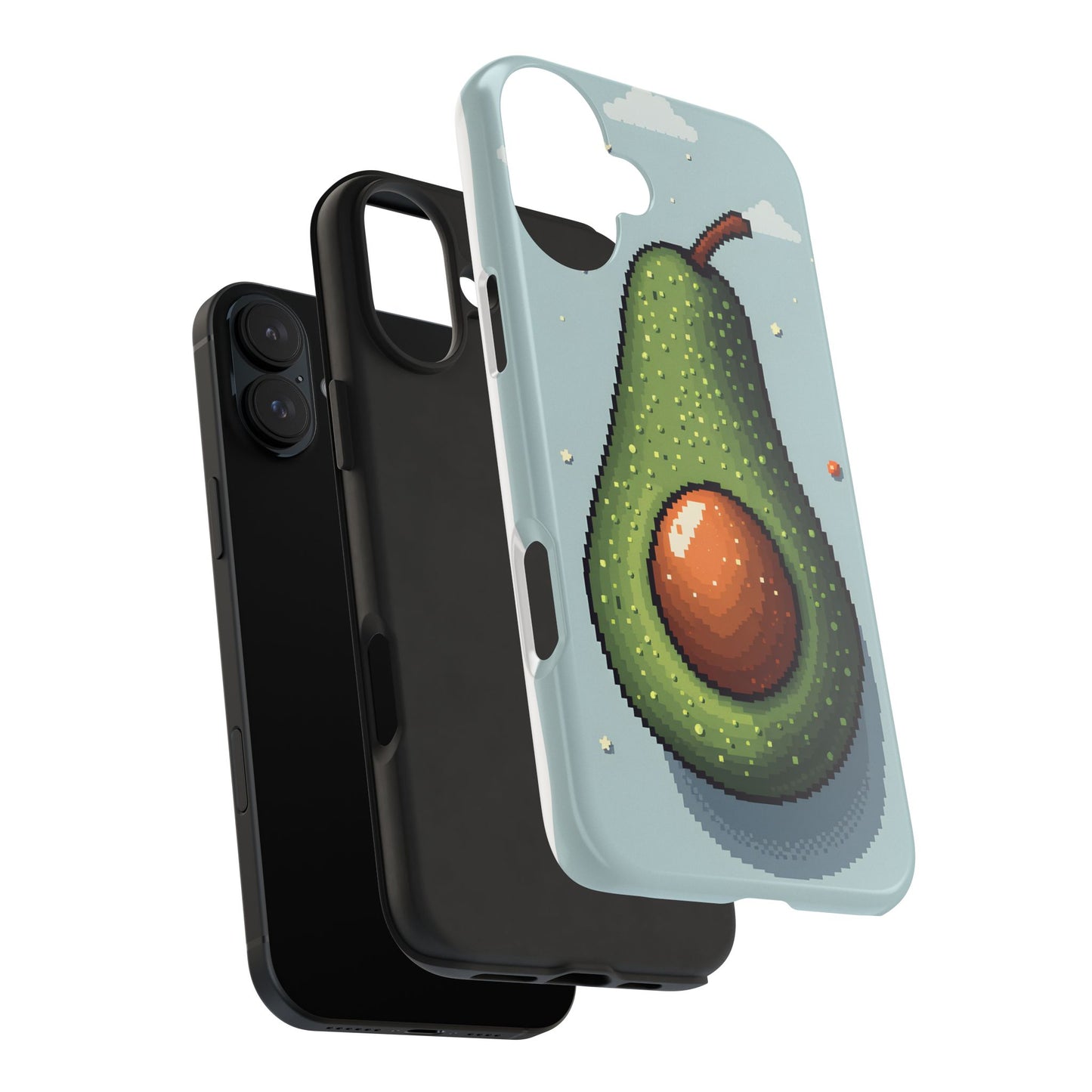 Pixel Avocado Tough Phone Case - Perfect for Foodies & Nature Lovers - for iPhone