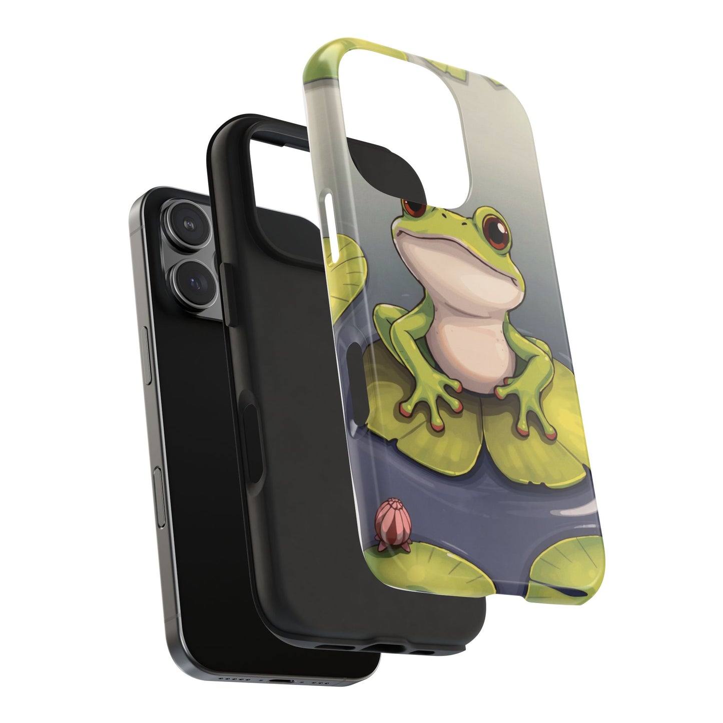 Cute Frog Tough Phone Case - Durable Protection with Nature Vibe