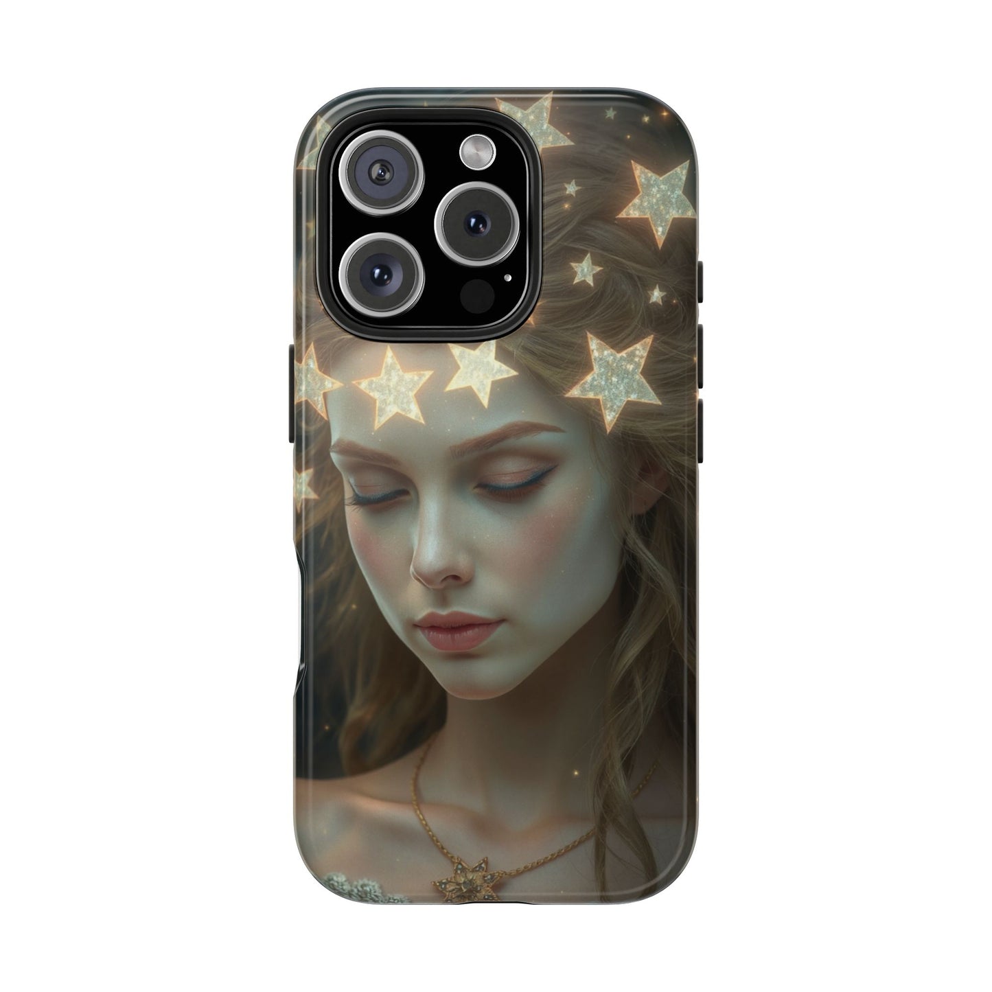 Celestial Dream Tough Phone Case - Artistic Starry Design for Style Enthusiasts