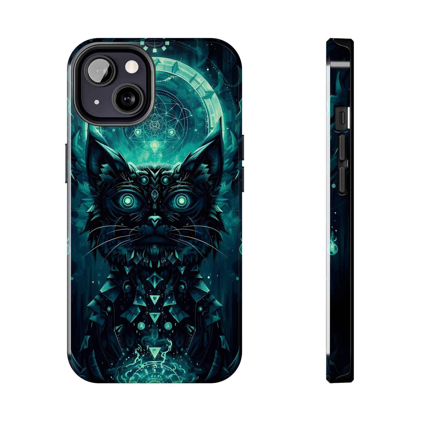 Mystical Dark Cat Phone Case - Tough Protective Cover for Cat Lovers - for iPhone