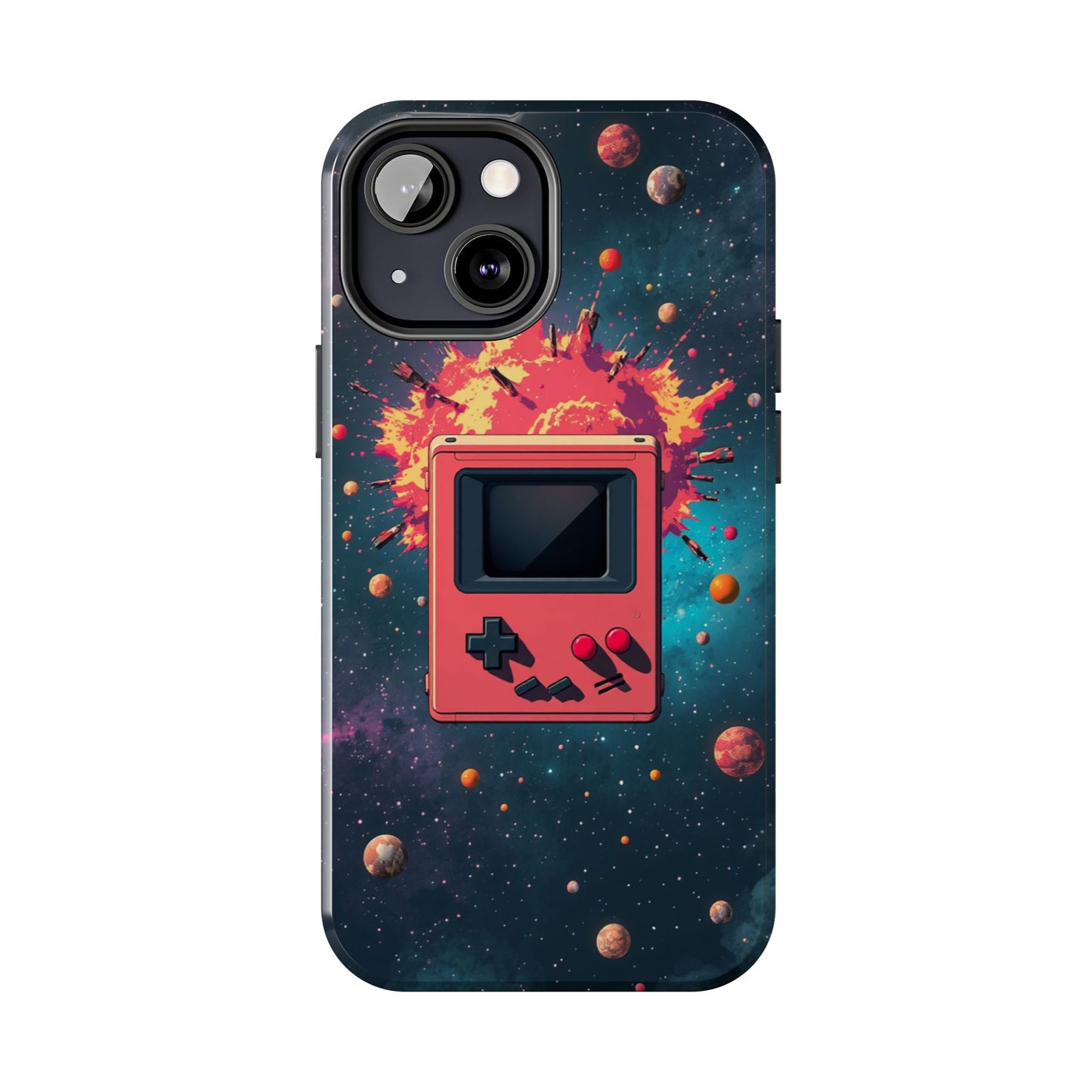 Retro Gaming Tough Phone Case - Space Adventure Design
