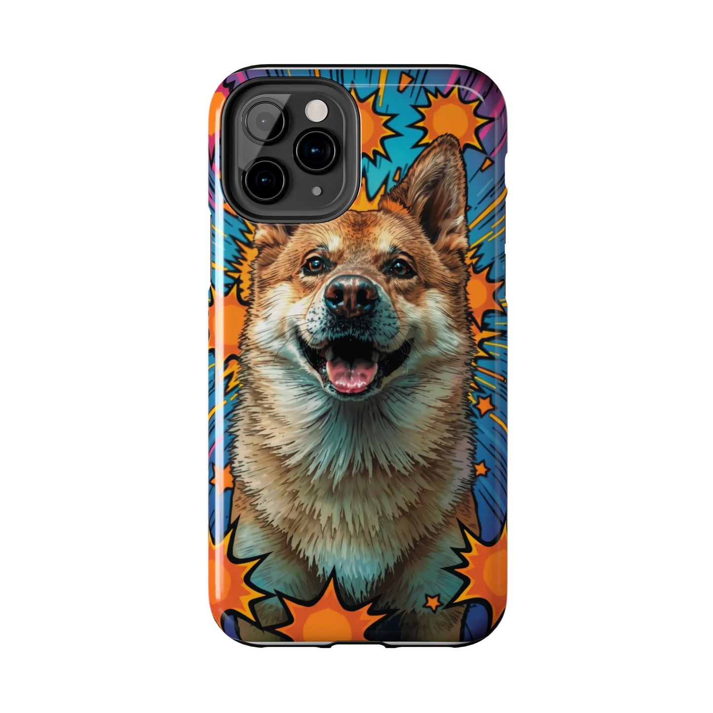 Vibrant Corgi Tough Phone Case - Fun Design for Pet Lovers